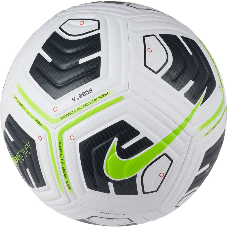 Nike Academy Team Soccer Ball - White/Black/Volt