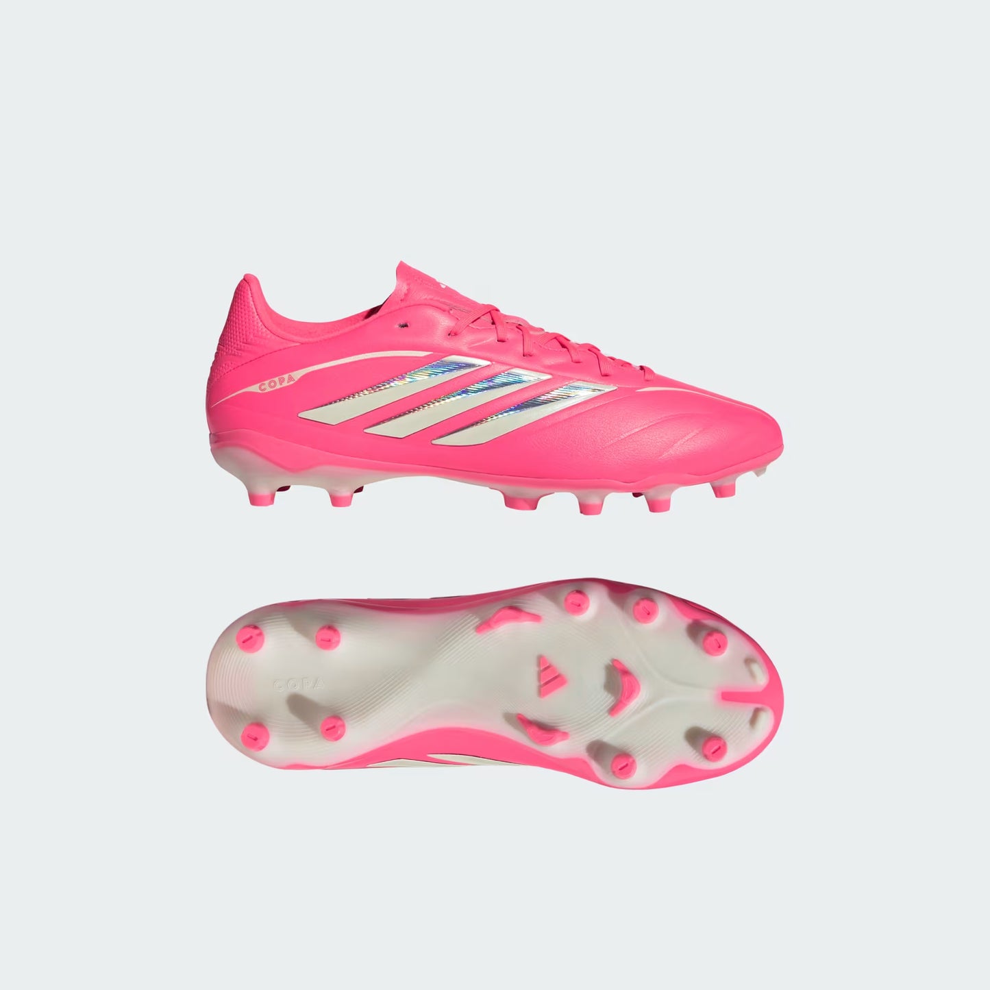 Adidas Junior Copa Pure IV League FG Firm Ground Soccer Cleats - Solar Turbo/Ivory/Core Black