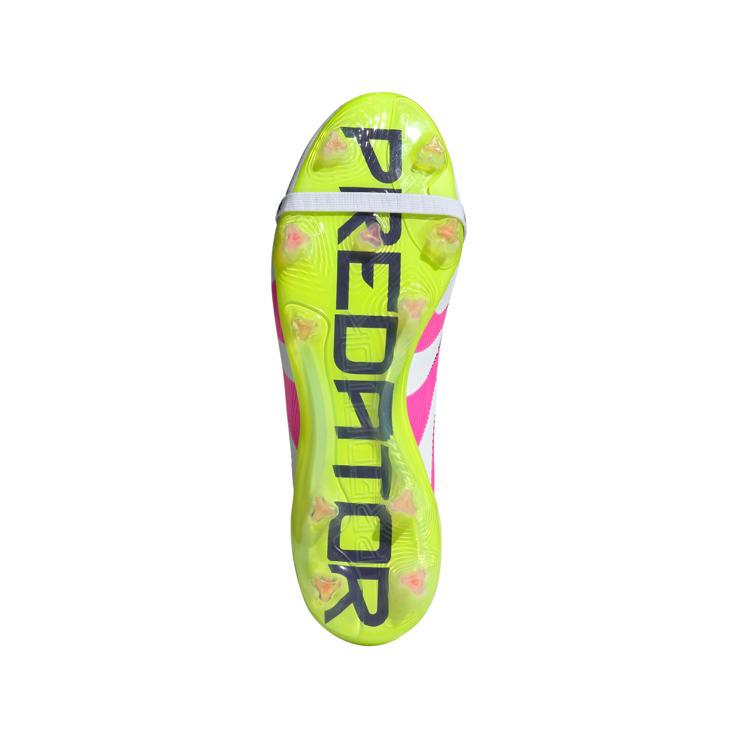 Adidas Predator Elite Fold-Over Tongue FG Firm Ground Soccer Cleat - Cloud White/Lucid Pink/Lucid Lemon