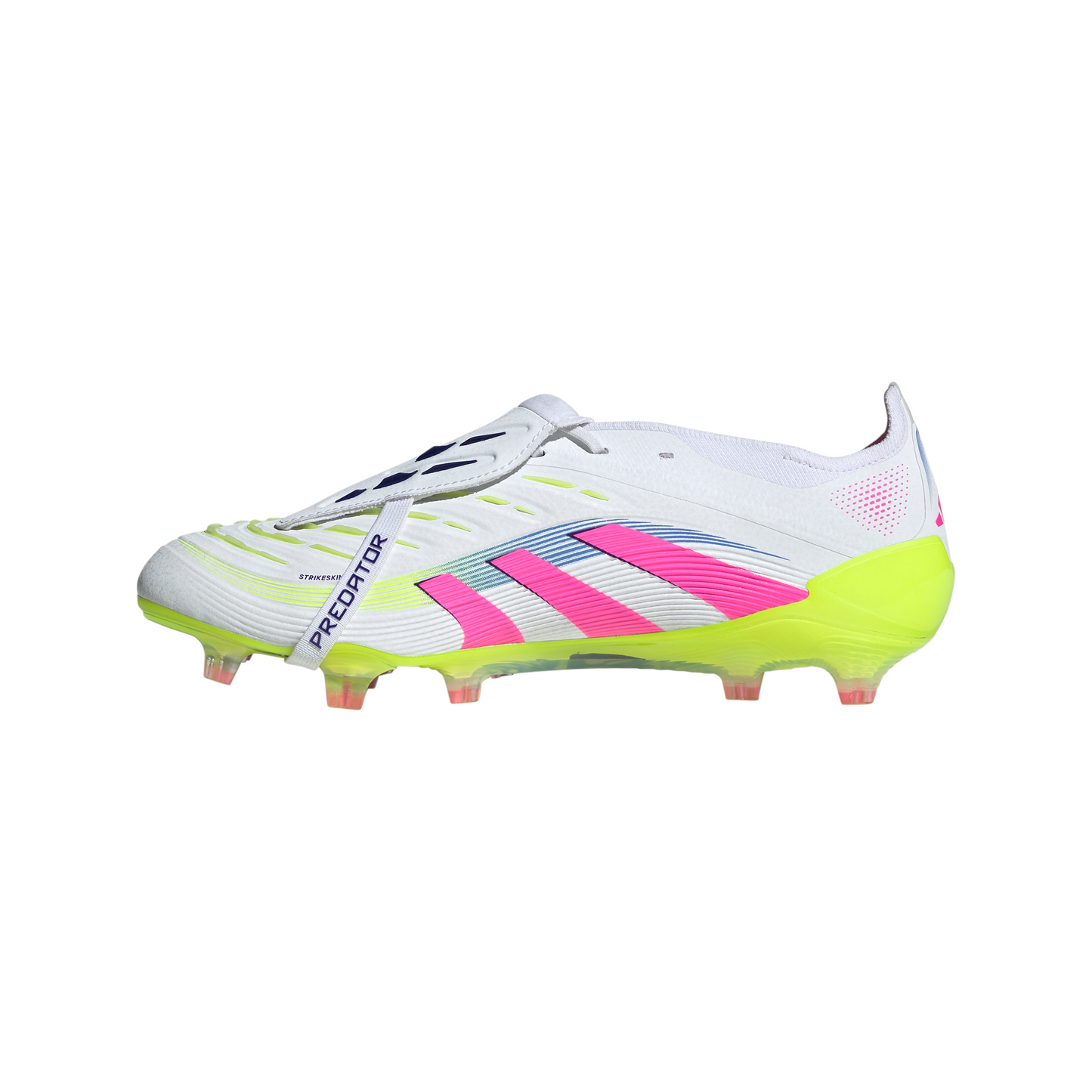 Adidas Predator Elite Fold-Over Tongue FG Firm Ground Soccer Cleat - Cloud White/Lucid Pink/Lucid Lemon