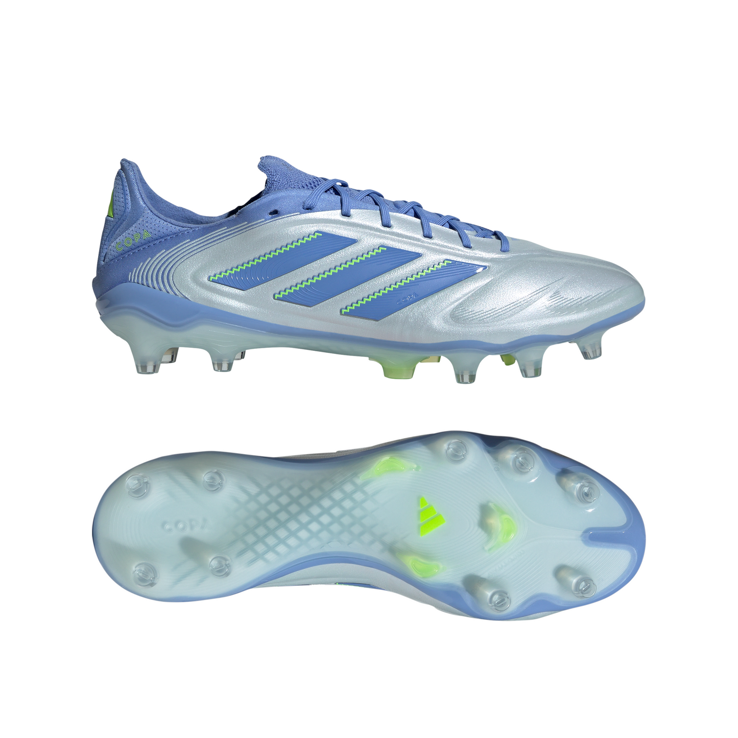 Adidas Copa Pure 3 Elite FG Firm Ground Soccer Cleat - Halo Blue/Blue Fusion/Lucid Lemon