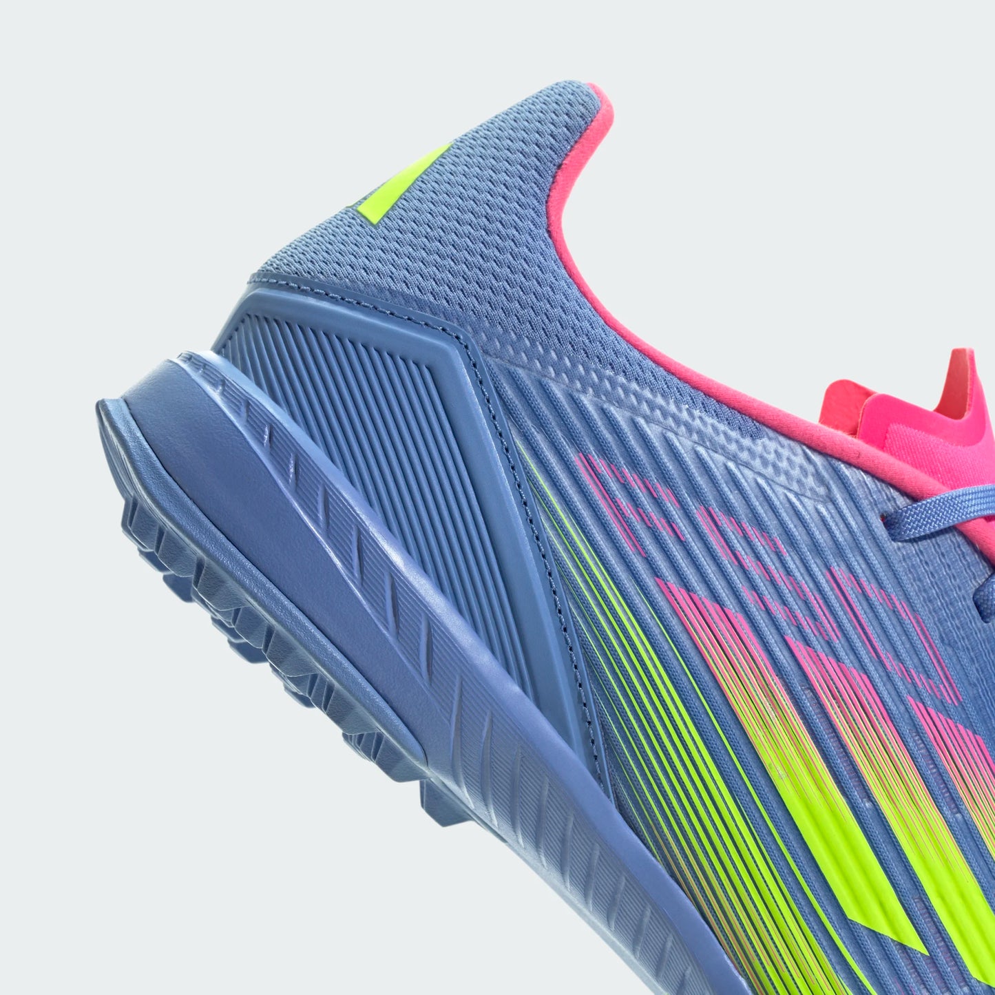 Adidas F50 League TF Turf Soccer Cleat - Blue Fusion/Lucid Lemon/Lucid Pink