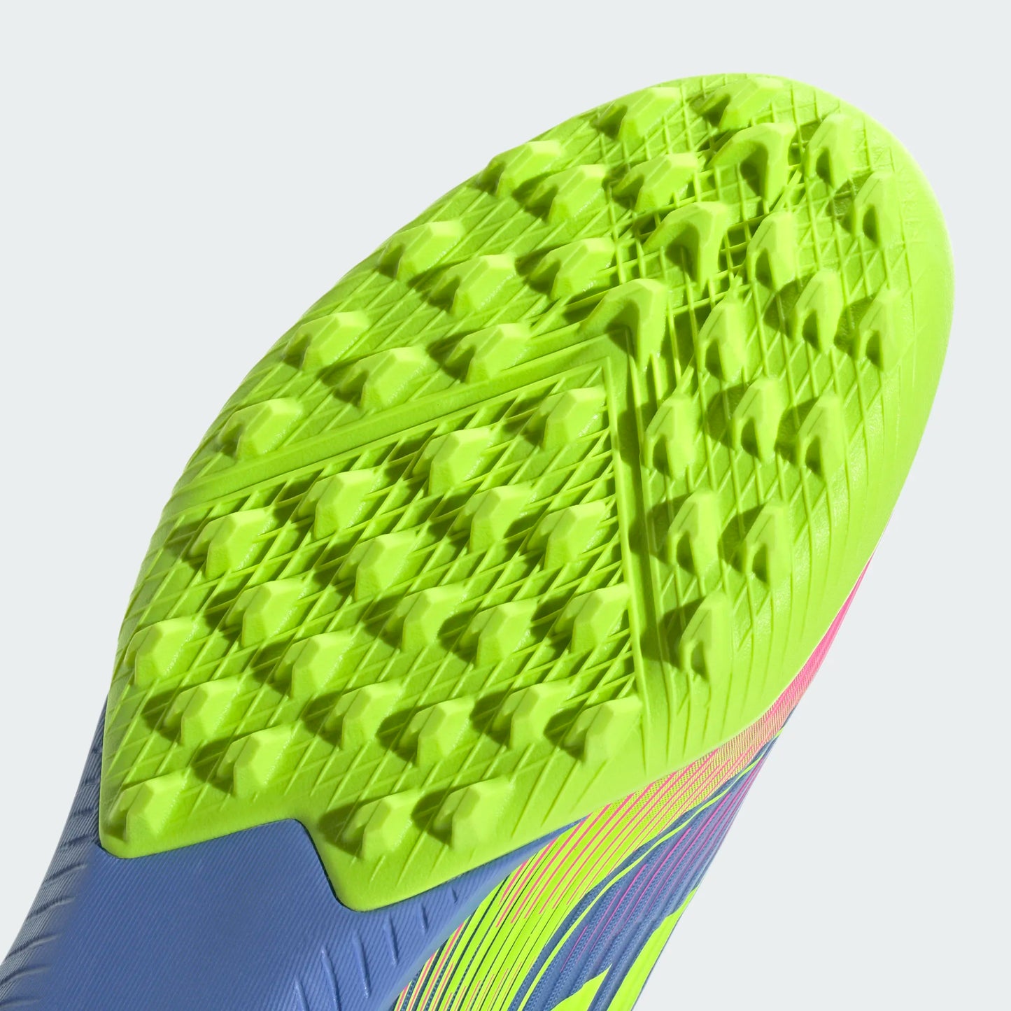 Adidas F50 League TF Turf Soccer Cleat - Blue Fusion/Lucid Lemon/Lucid Pink