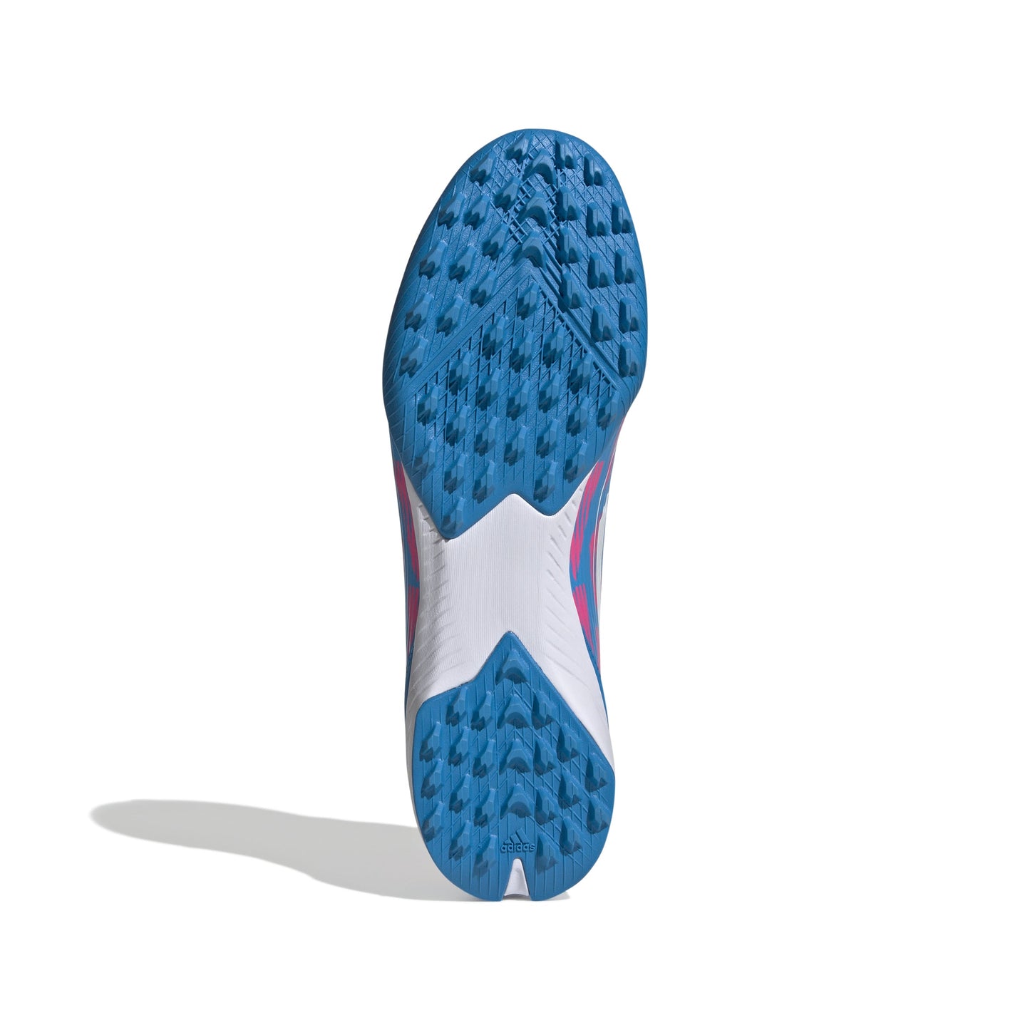 Adidas F50 League TF Turf Soccer Cleat - Solar Blue/White/Solar Pink