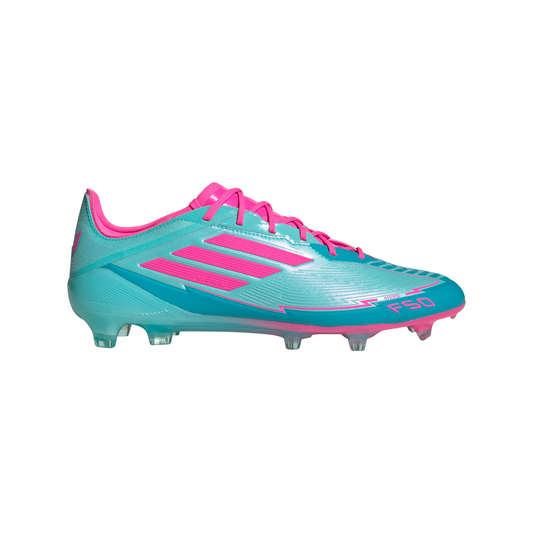 Adidas Messi F50 Elite FG Firm Ground Soccer Cleat - Flash Aqua/Lucid Pink/Lucid Cyan