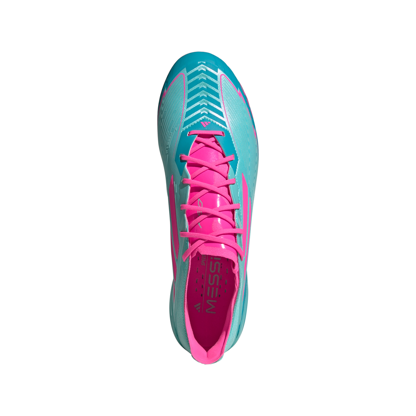 Adidas Messi F50 Elite FG Firm Ground Soccer Cleat - Flash Aqua/Lucid Pink/Lucid Cyan