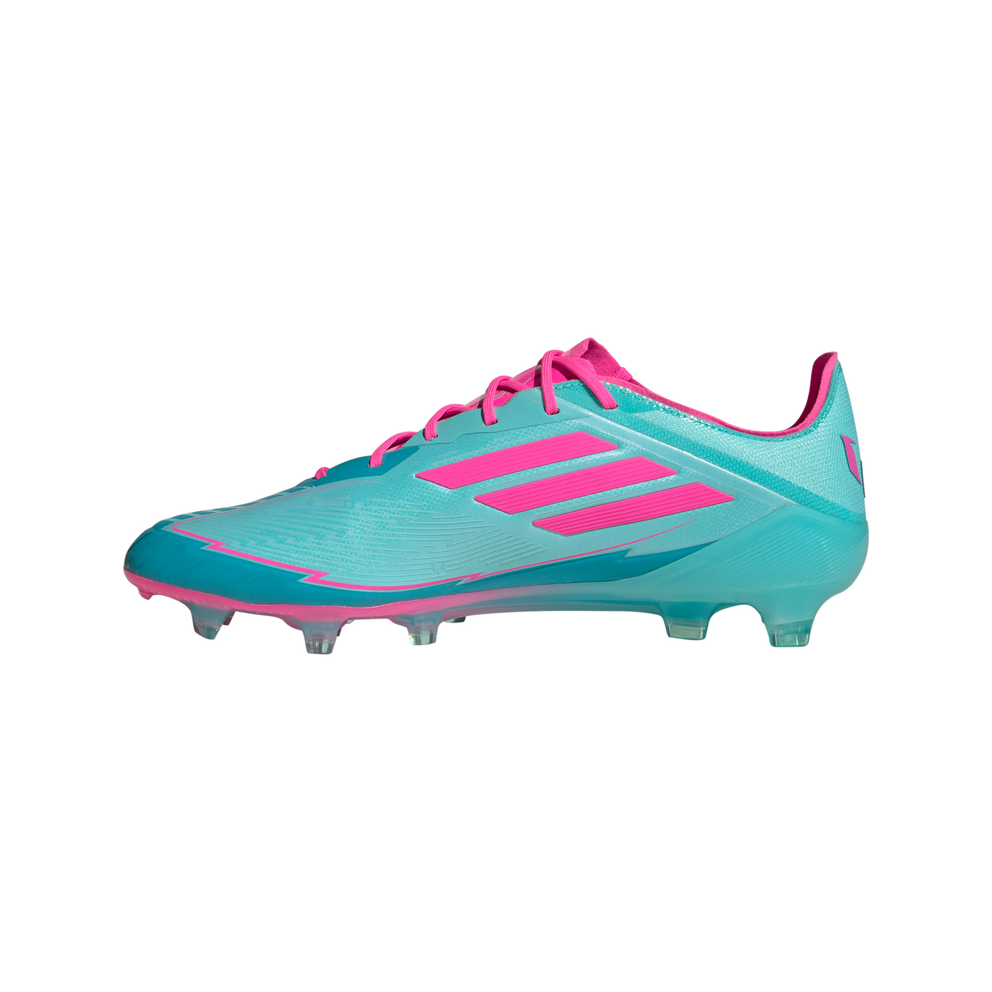 Adidas Messi F50 Elite FG Firm Ground Soccer Cleat - Flash Aqua/Lucid Pink/Lucid Cyan