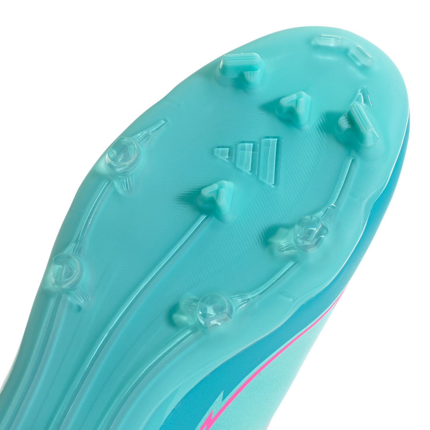 Adidas Messi F50 League FG Firm Ground Soccer Cleat - Flash Aqua/Lucid Pink /Lucid Cyan
