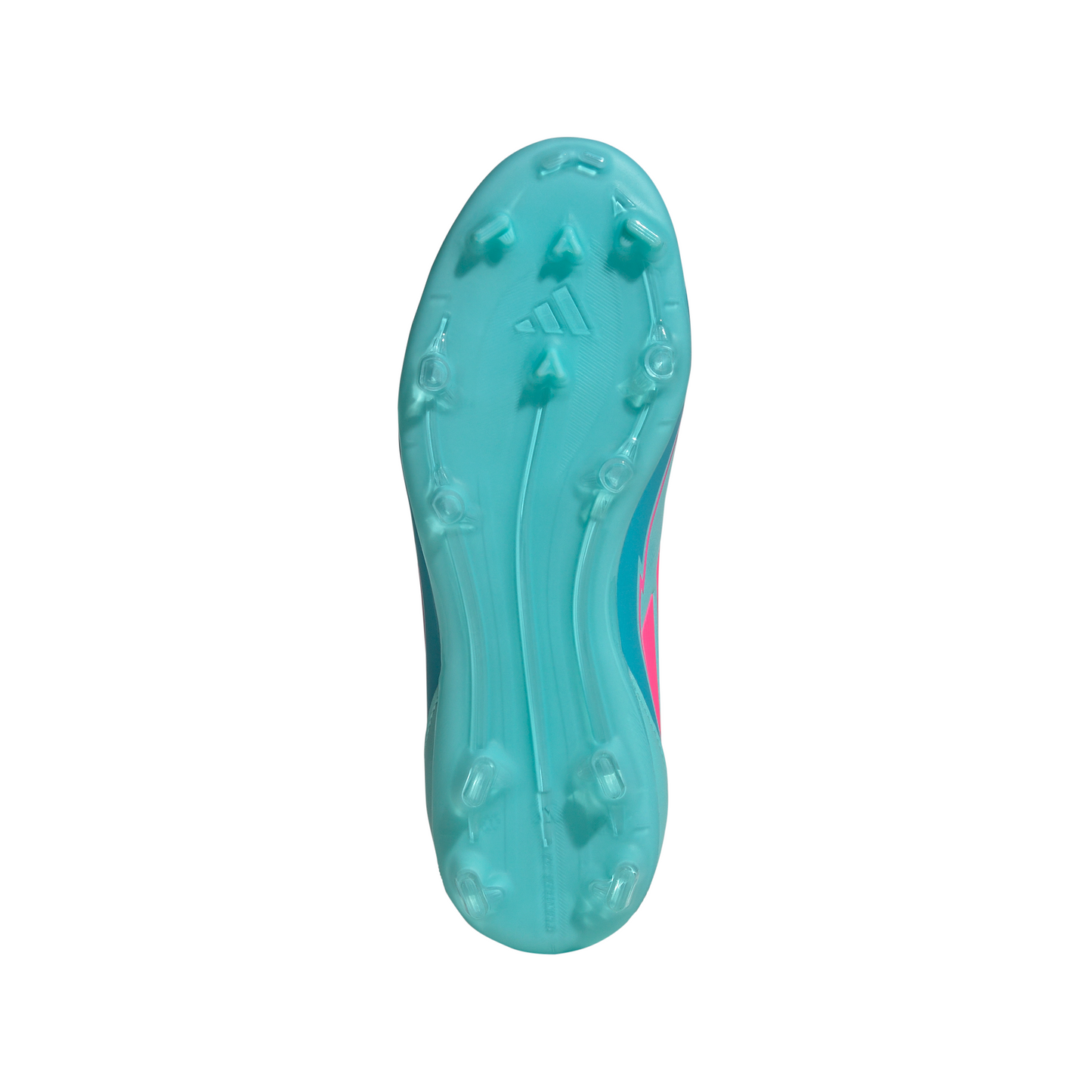Adidas Junior Messi F50 League FG Firm Ground Soccer Cleat - Flash Aqua/Lucid Pink/Lucid Cyan