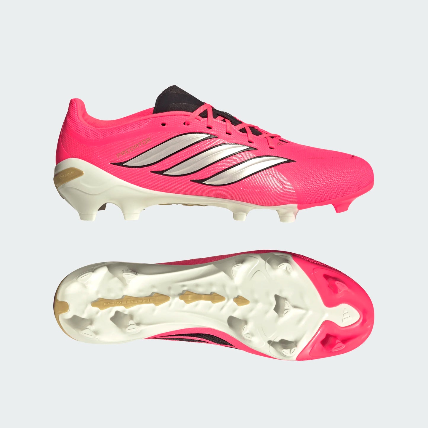 Adidas Predator League FG Firm Ground Soccer Cleats - Solar Turbo/Thermal Chrome/Core Black