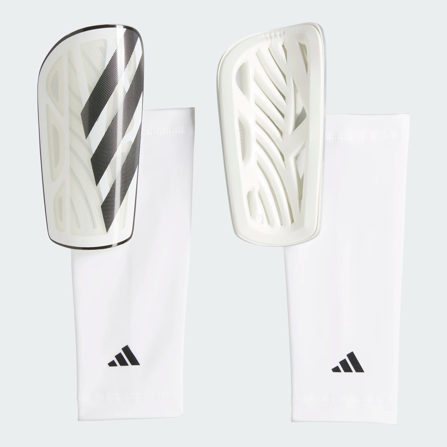 Adidas Tiro Shinguard League - White/Black/Metallic Silver