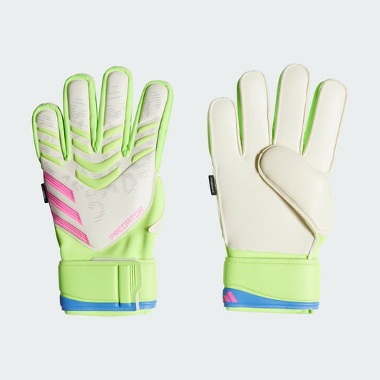 Adidas Predator Match Fingersave Goalkeeper Glove - White/Lucid Lemon/Lucid Pink