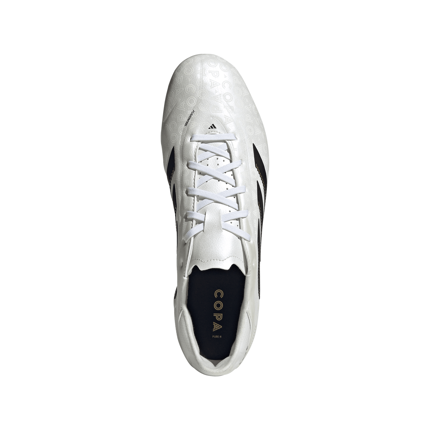 Adidas Copa Pure 3 League FG Firm Ground Soccer Cleat - Zero Metallic/Core Black/Gold Metallic