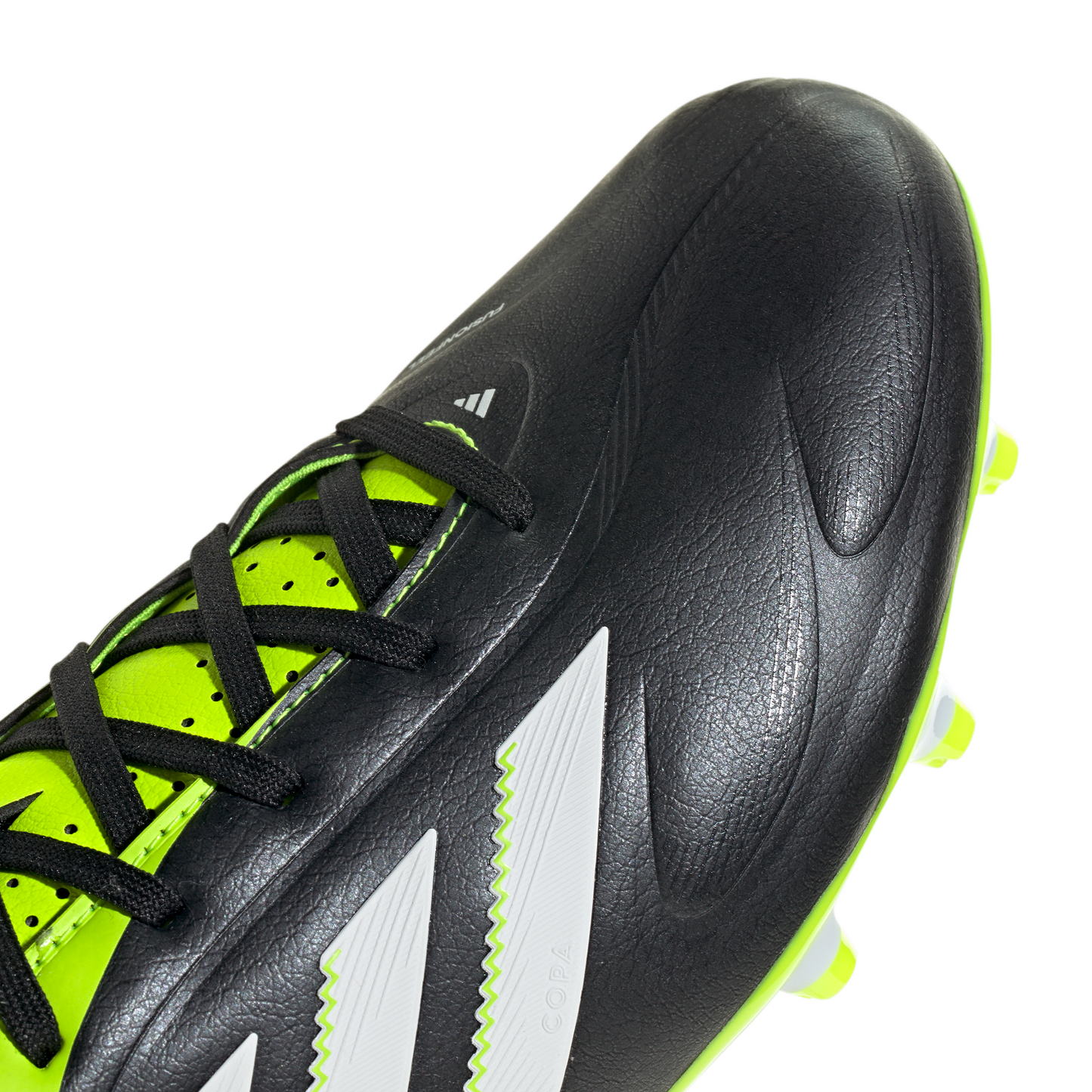 adidas Copa Pure 3 League FG Firm Ground Soccer Cleat - Core Black /Cloud White /Lucid Lemon