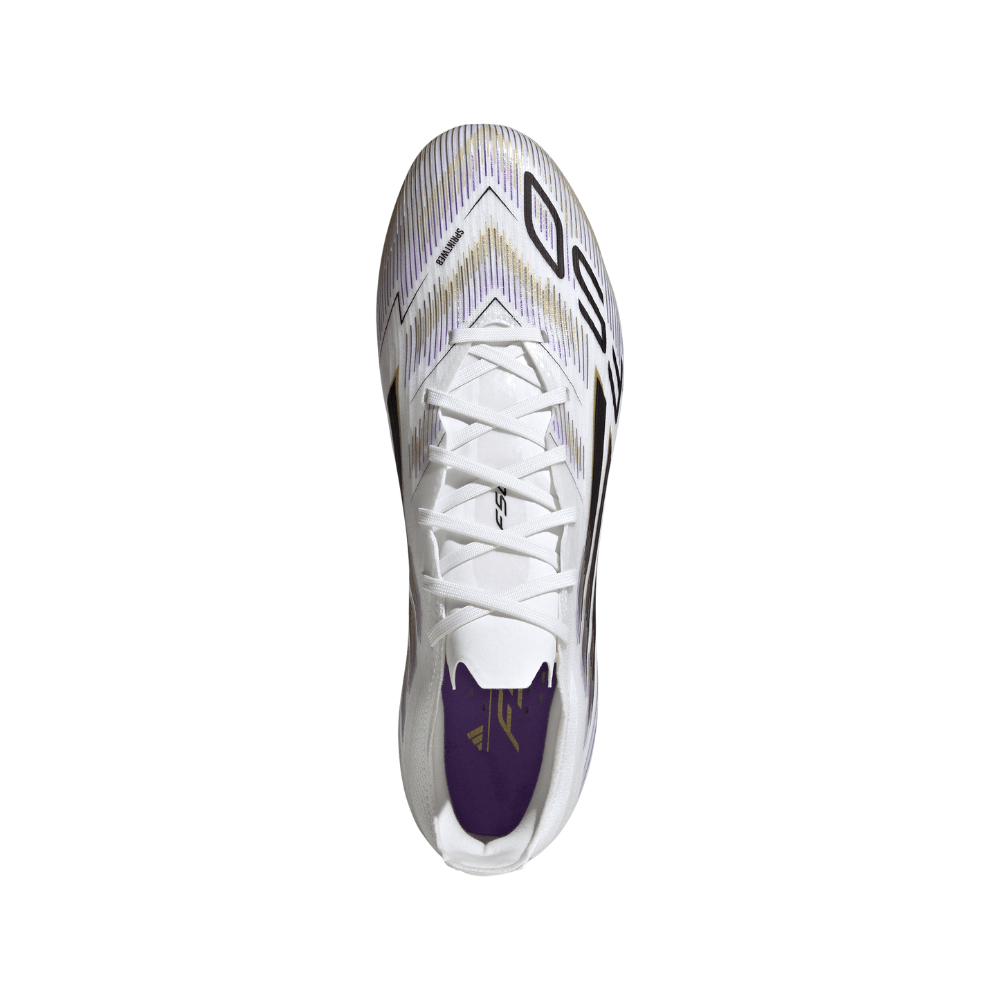 Adidas F50 Pro FG Firm Ground Soccer Cleat - Cloud White/Core Black/Gold Metallic