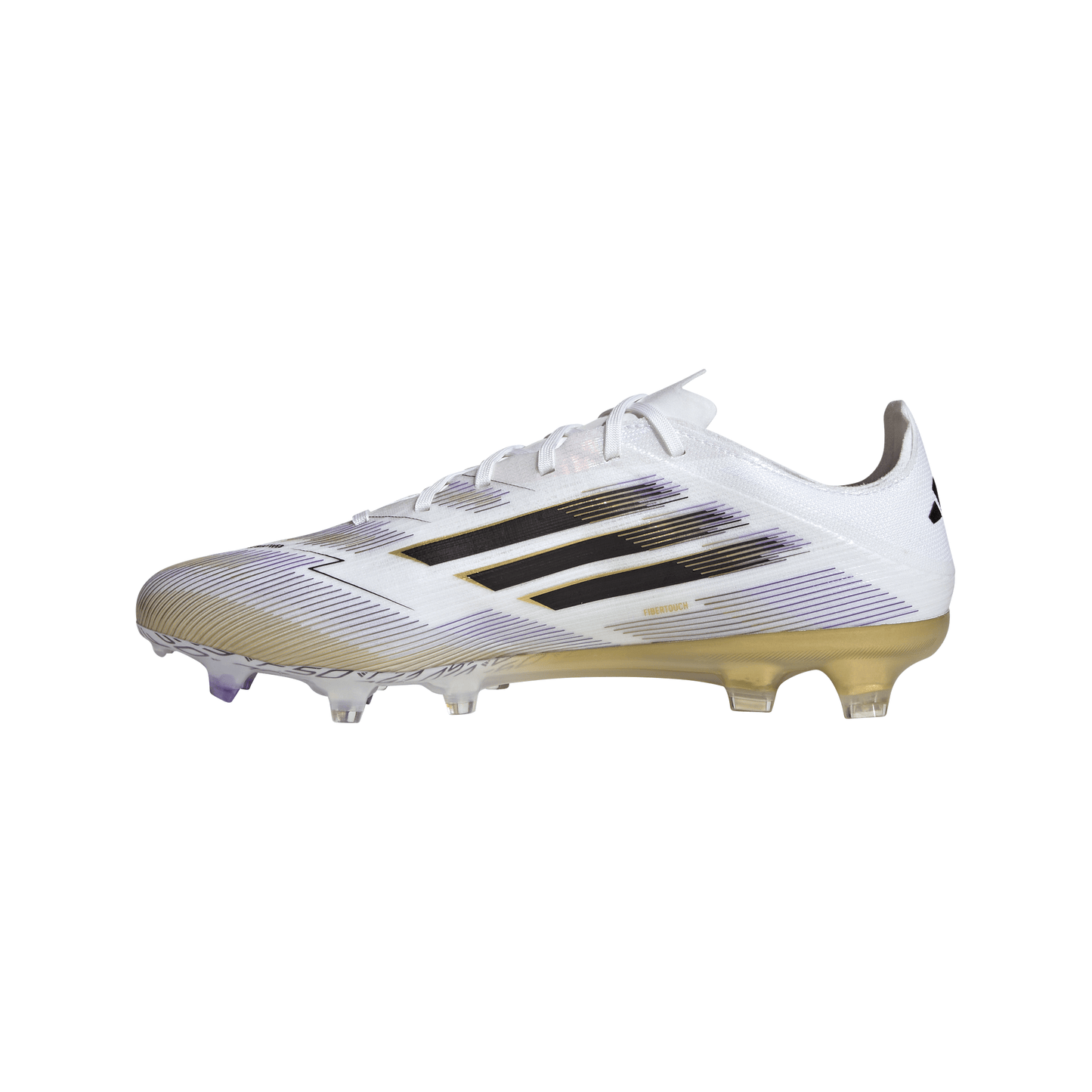 Adidas F50 Pro FG Firm Ground Soccer Cleat - Cloud White/Core Black/Gold Metallic