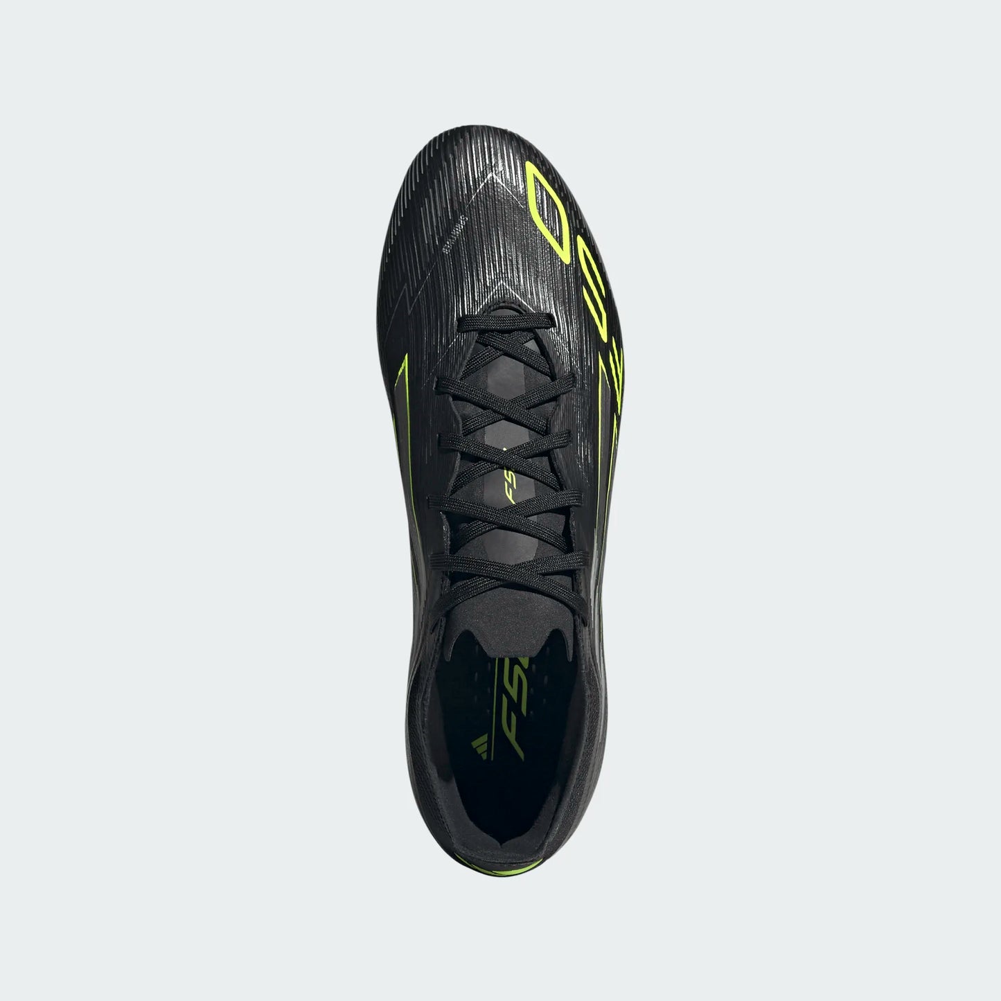 Adidas F50 Pro FG Firm Ground Soccer Cleat - Core Black/Iron Metallic/Lucid Lemon