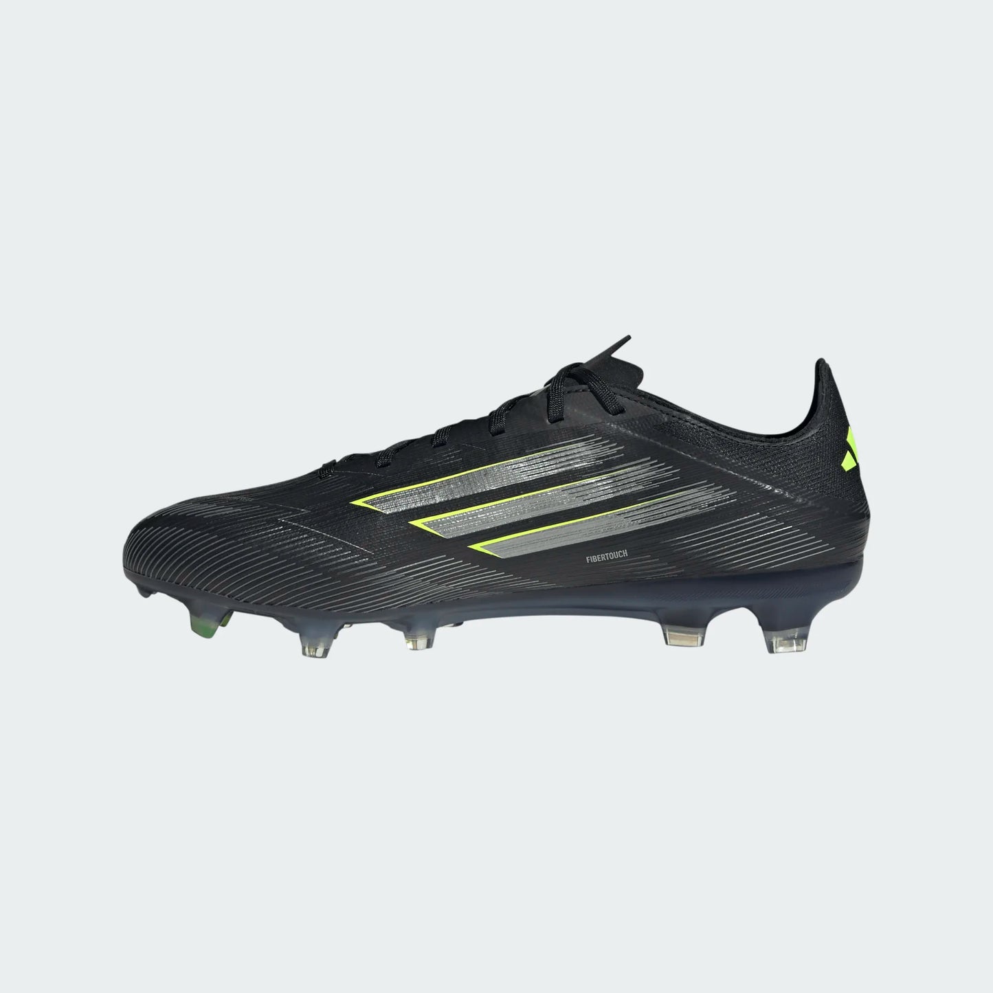 Adidas F50 Pro FG Firm Ground Soccer Cleat - Core Black/Iron Metallic/Lucid Lemon