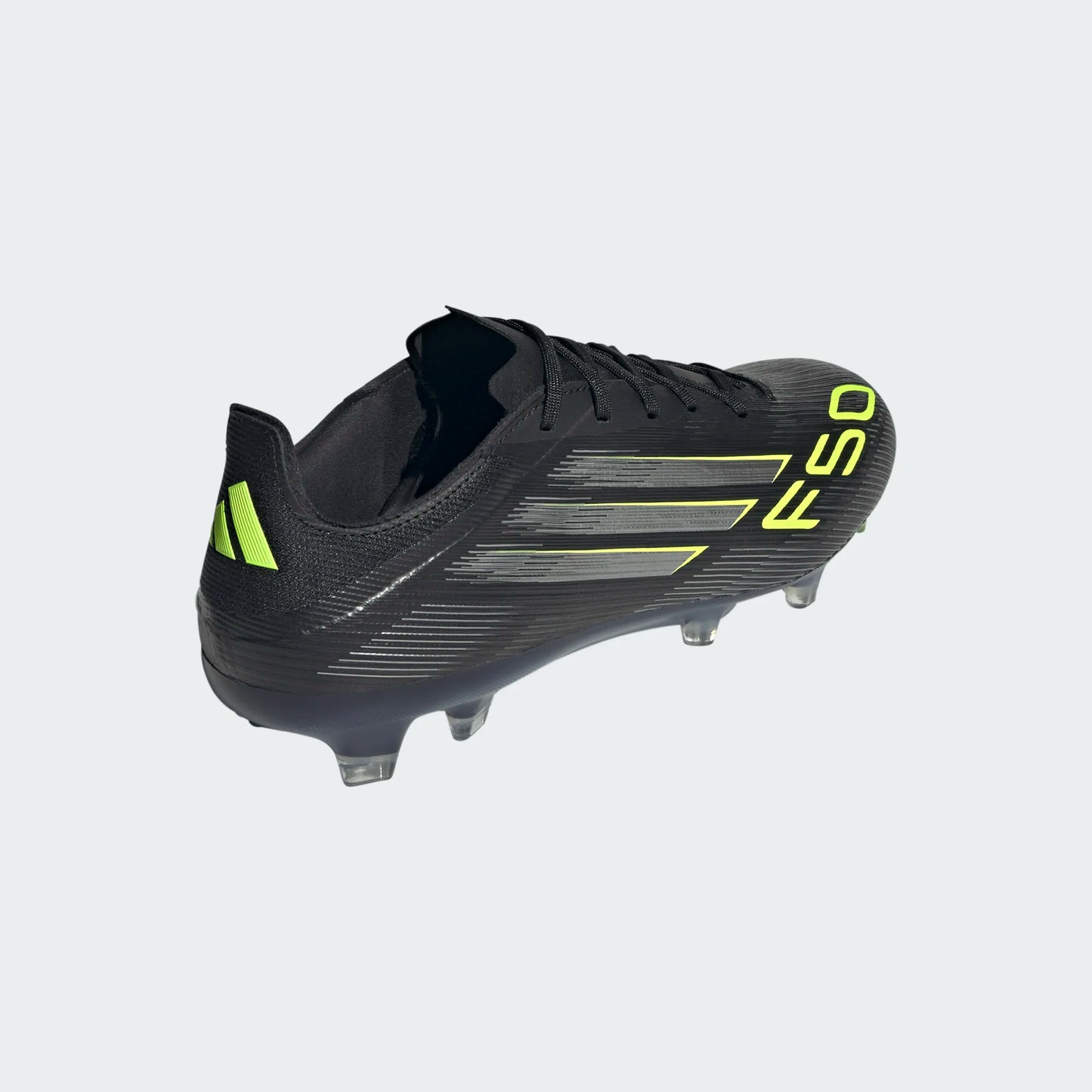 Adidas F50 Pro FG Firm Ground Soccer Cleat - Core Black/Iron Metallic/Lucid Lemon
