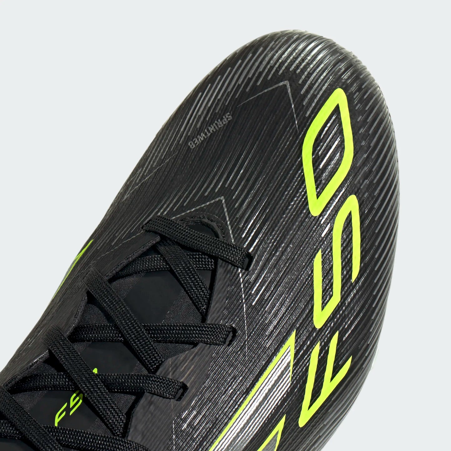 Adidas F50 Pro FG Firm Ground Soccer Cleat - Core Black/Iron Metallic/Lucid Lemon