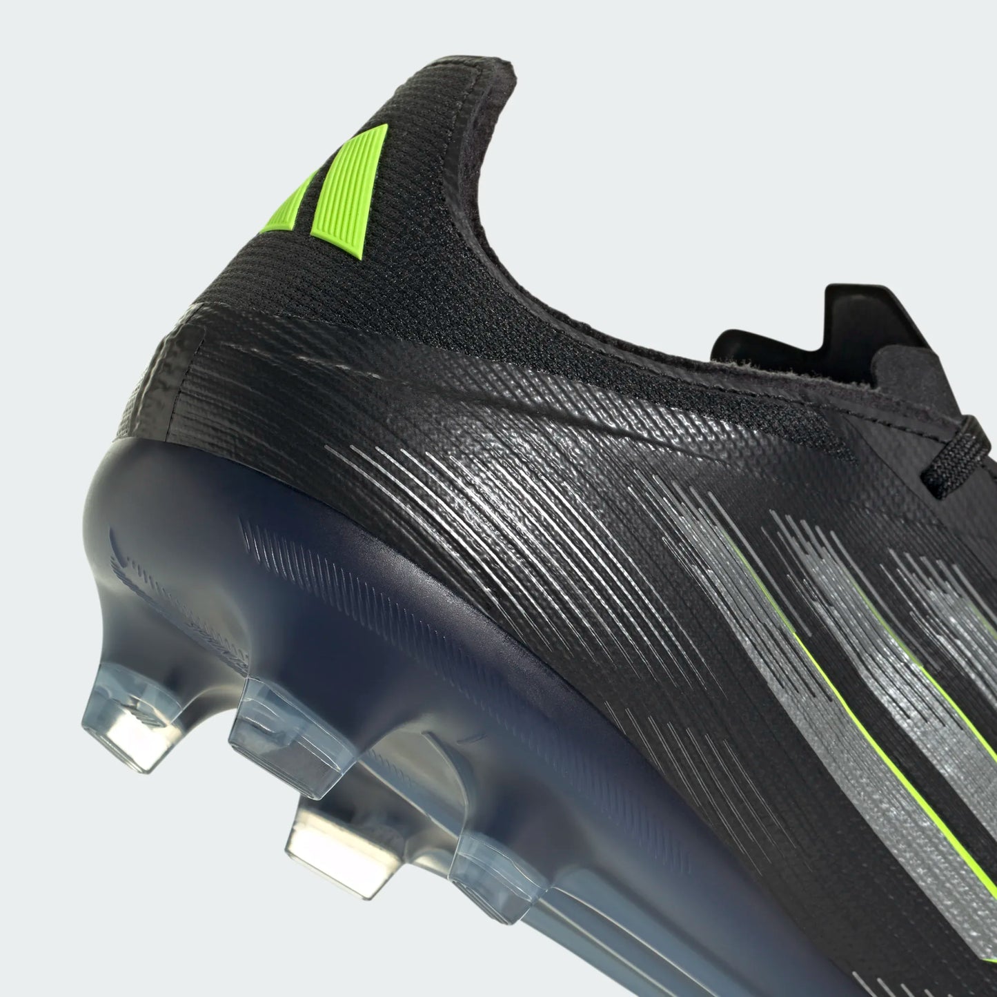 Adidas F50 Pro FG Firm Ground Soccer Cleat - Core Black/Iron Metallic/Lucid Lemon