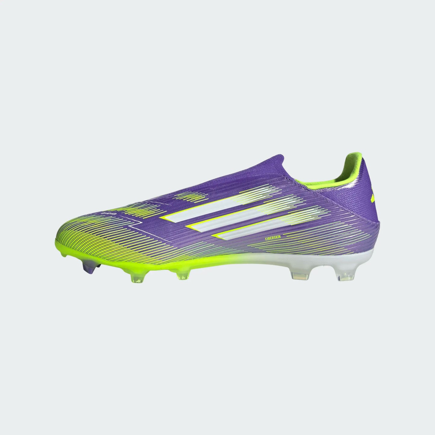 Adidas F50 LL Laceless League FG Firm Ground Soccer Cleat - Purple Rush/Cloud White/Lucid Lemon