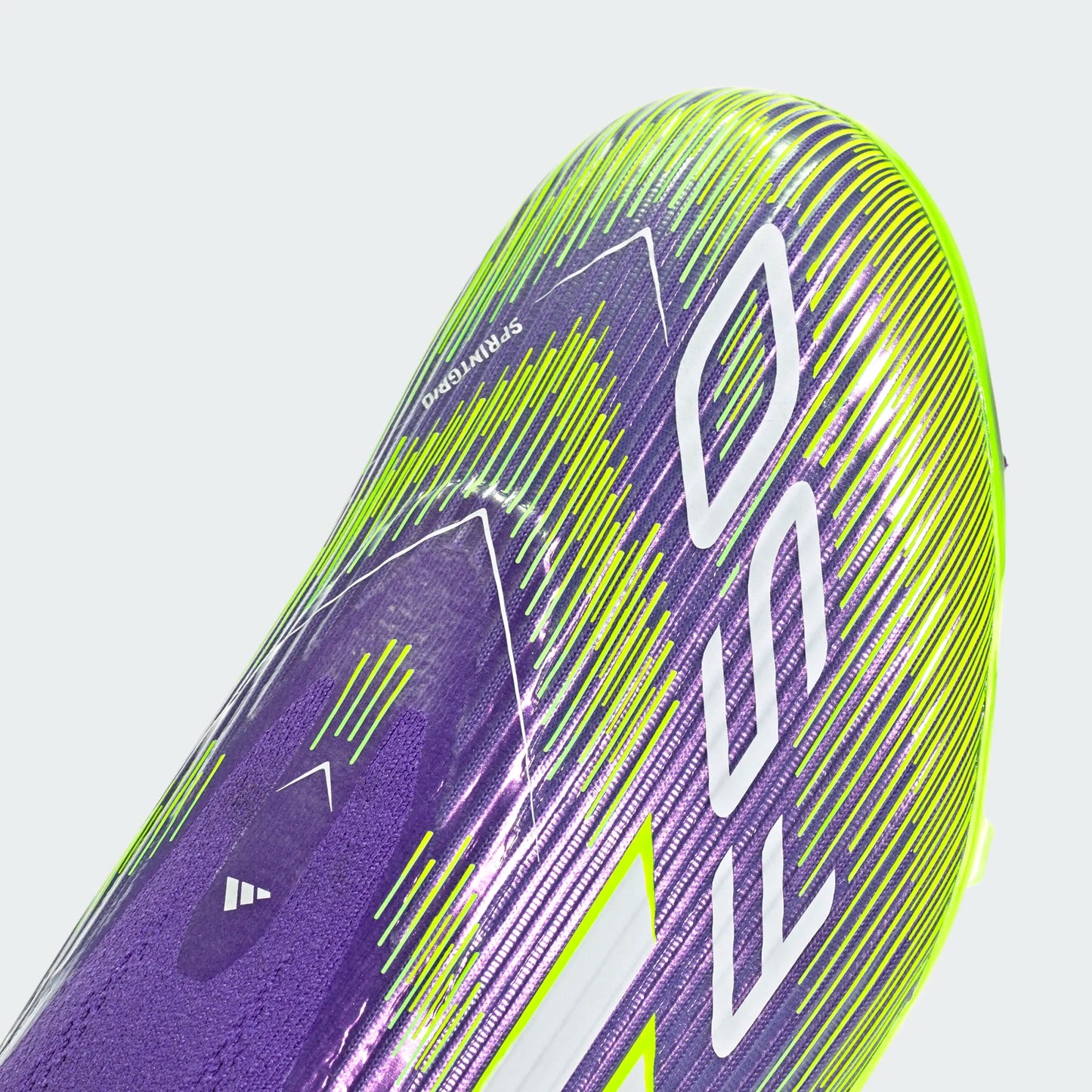 Adidas F50 LL Laceless League FG Firm Ground Soccer Cleat - Purple Rush/Cloud White/Lucid Lemon