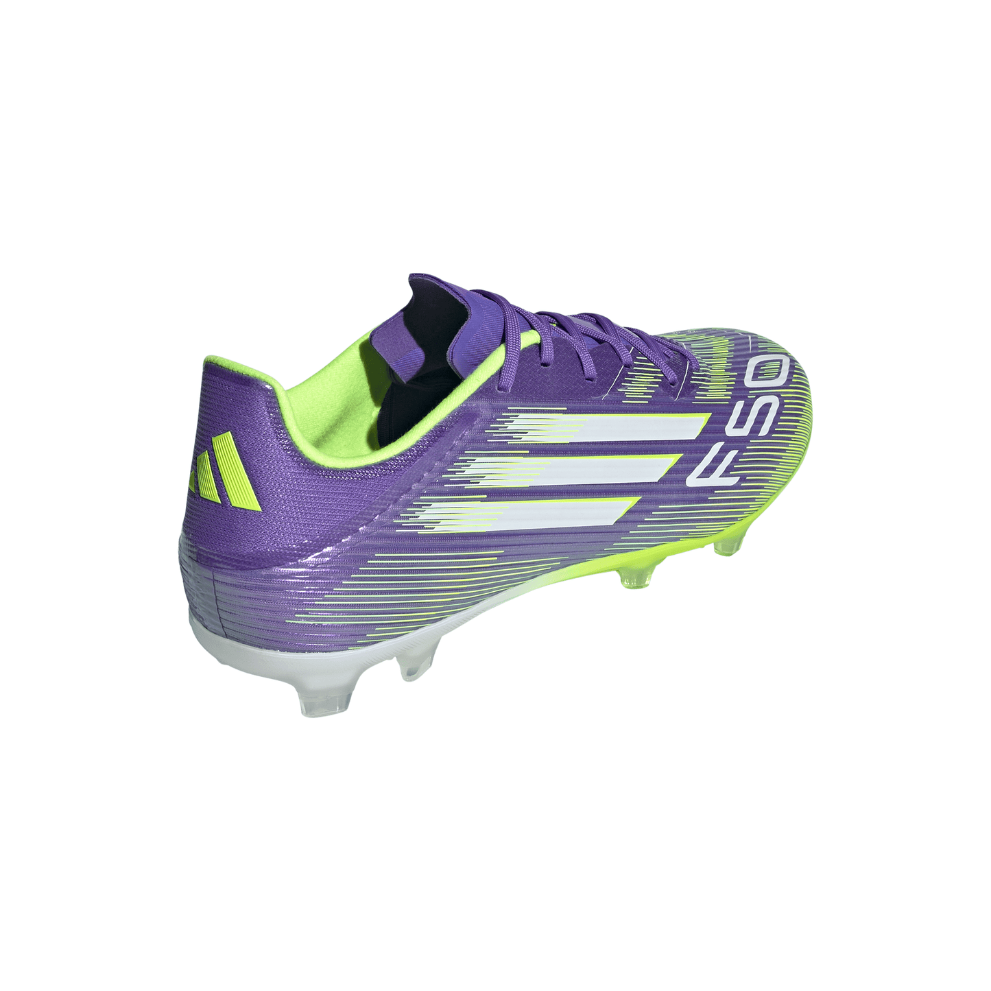 Adidas F50 League FG Firm Ground Soccer Cleat - Purple Rush/Cloud White/Lucid Lemon