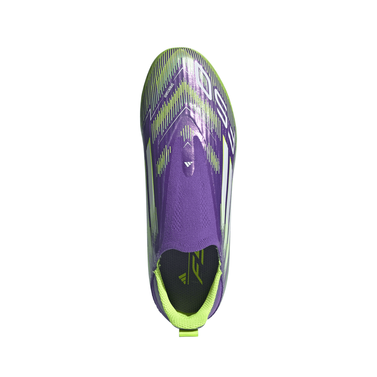 adidas F50 League Laceless Junior FG Firm Ground Soccer Cleats -Purple Rush / Cloud White / Lucid Lemon