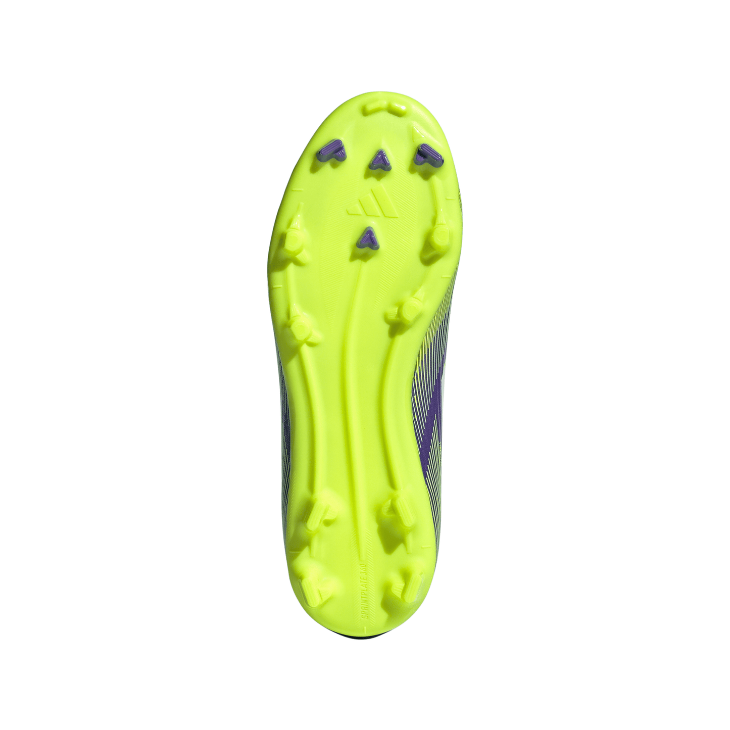 adidas F50 League Laceless Junior FG Firm Ground Soccer Cleats -Purple Rush / Cloud White / Lucid Lemon