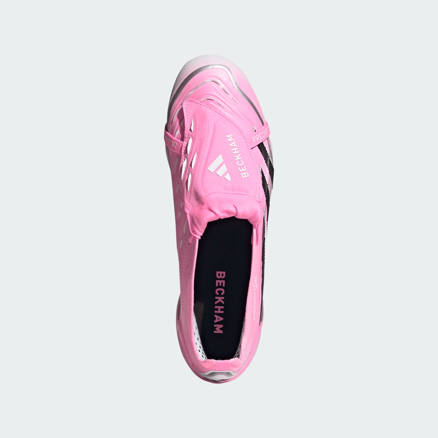 Adidas Predator Elite Beckham Fold Tongue FT FG Firm Ground Soccer Cleat - Beam Pink/Black/White