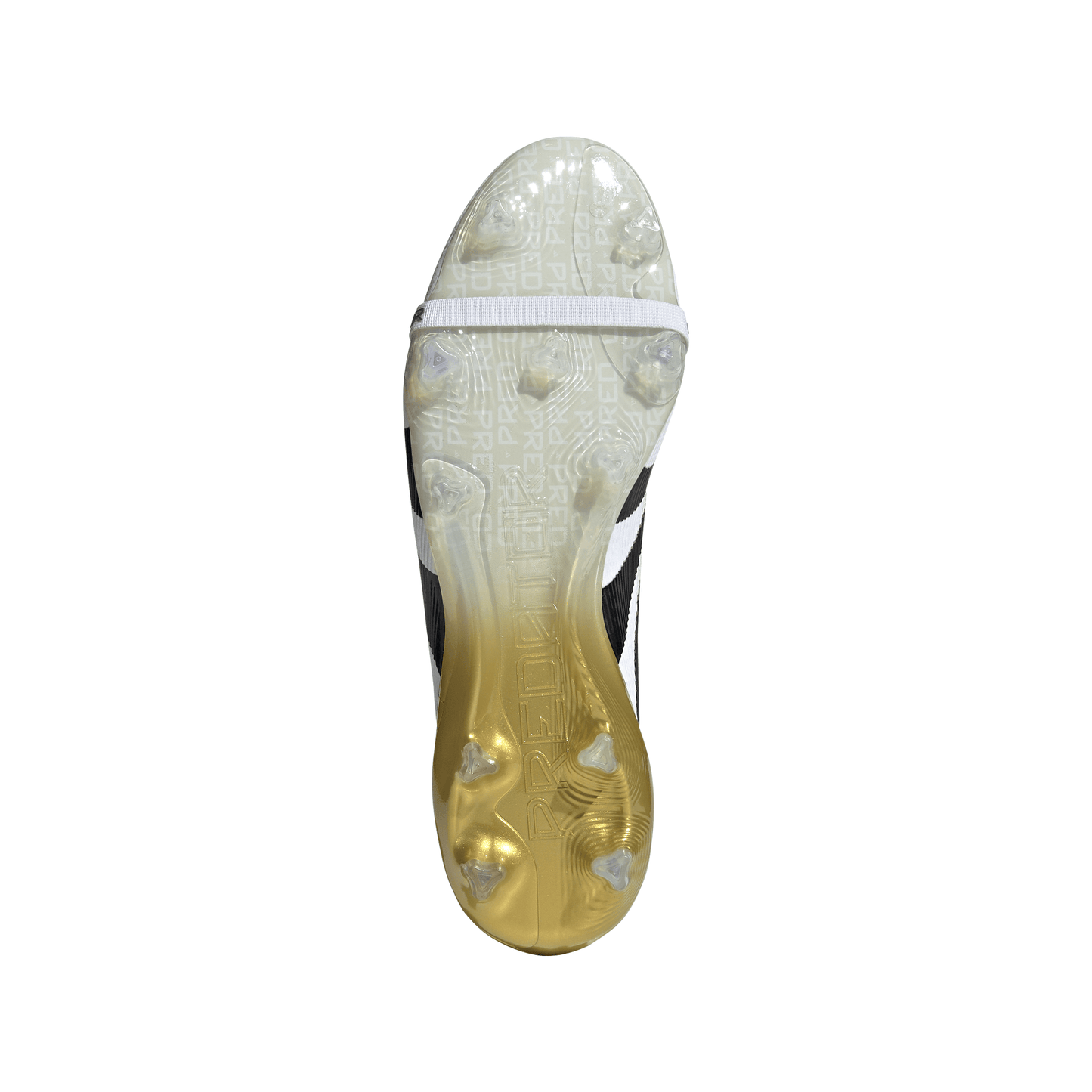 Adidas Predator Elite FT Fold Tongue FG Firm Ground Soccer Cleat - Cloud White/Core Black/Gold Metallic