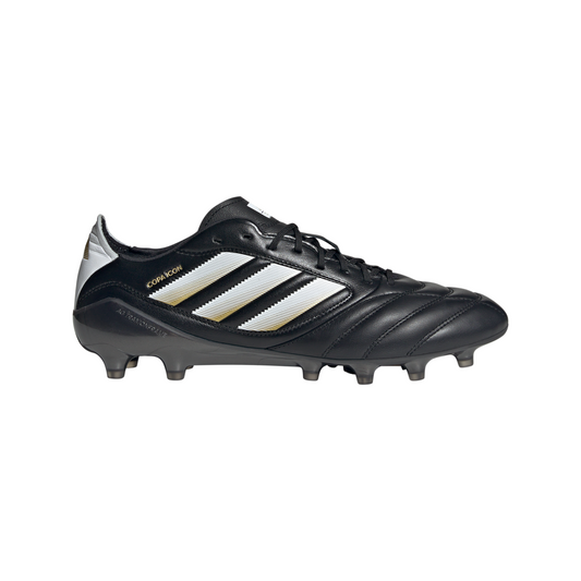 adidas Copa Icon II FG Firm Ground Soccer Cleat - Core Black/ White/Gold Metallic