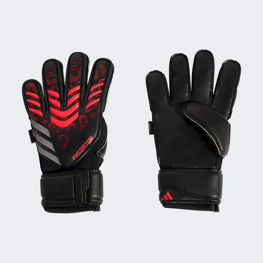 Adidas Predator Match Fingersave Goalkeeper Glove - Black/Black/Lucid Red