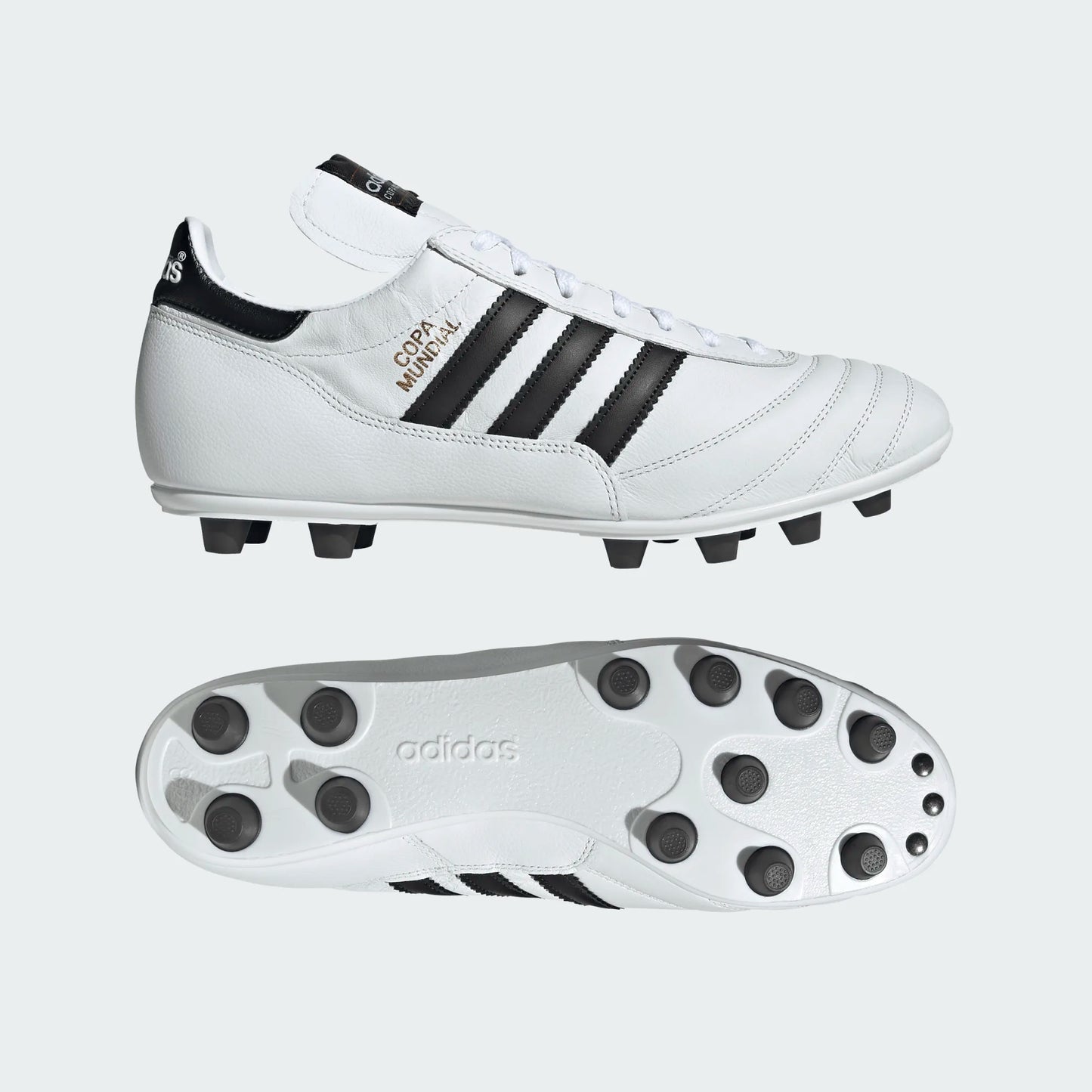 Adidas Copa Mundial FG Firm Ground Soccer Cleat - Cloud White/Core Black/Metallic Gold