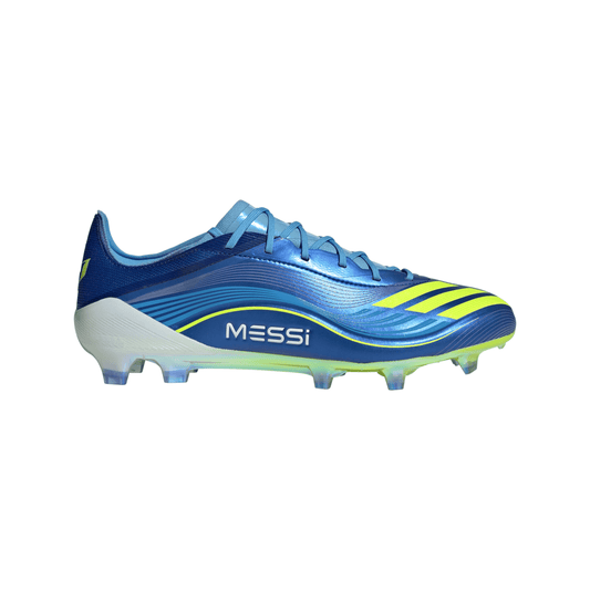 Adidas F50 Elite Messi FG Firm Ground Soccer Cleat - Team Royal Blue/Solar Yellow/Semi Blue Burst