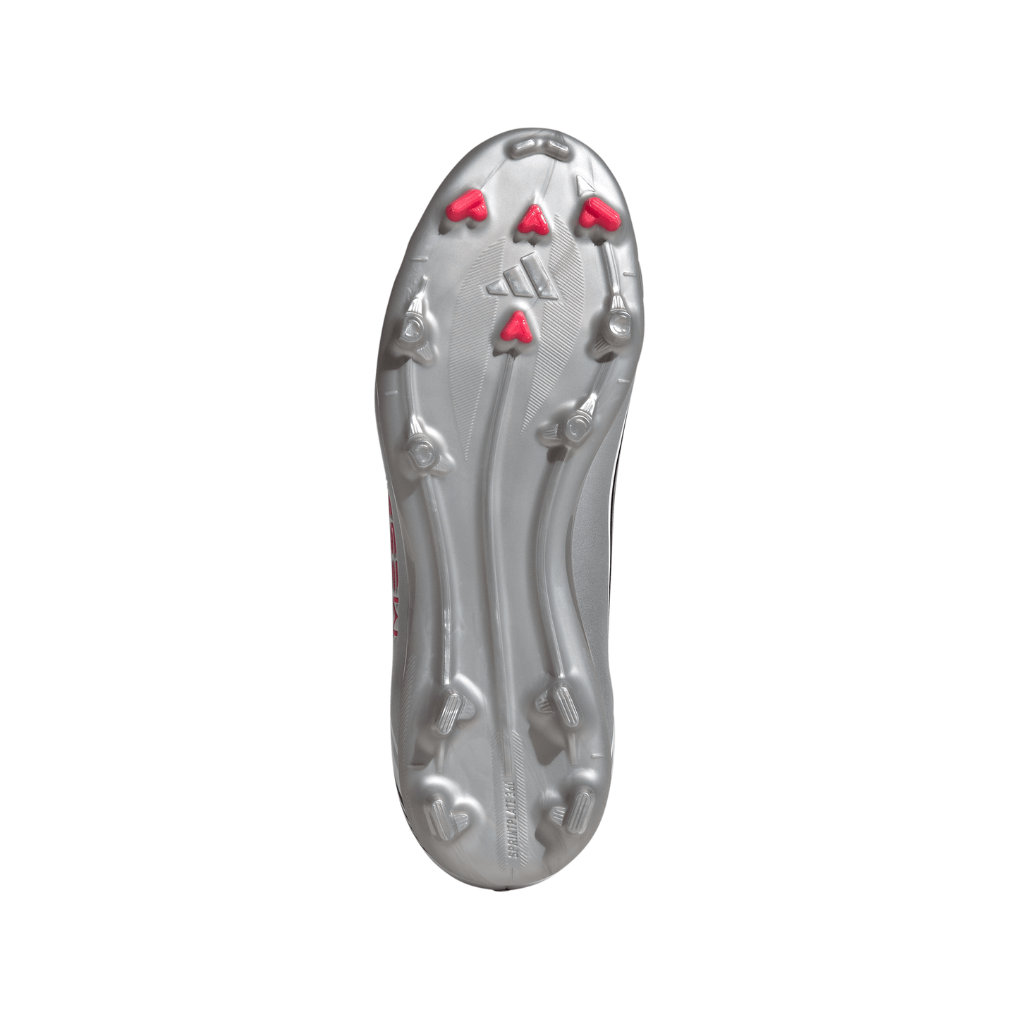 Adidas Junior Messi F50 League FG Firm Ground Soccer Cleat - Cloud White/Lucid Red/Silver Metallic