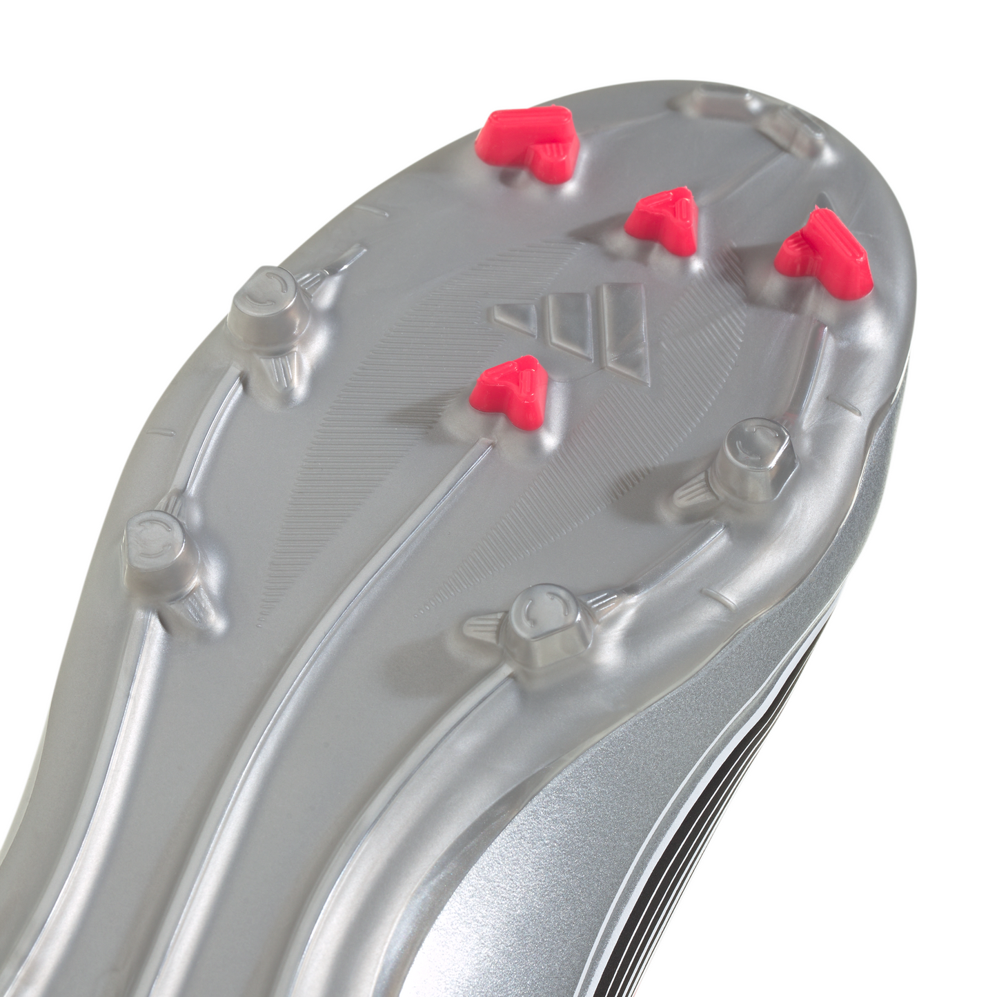Adidas Junior Messi F50 League FG Firm Ground Soccer Cleat - Cloud White/Lucid Red/Silver Metallic
