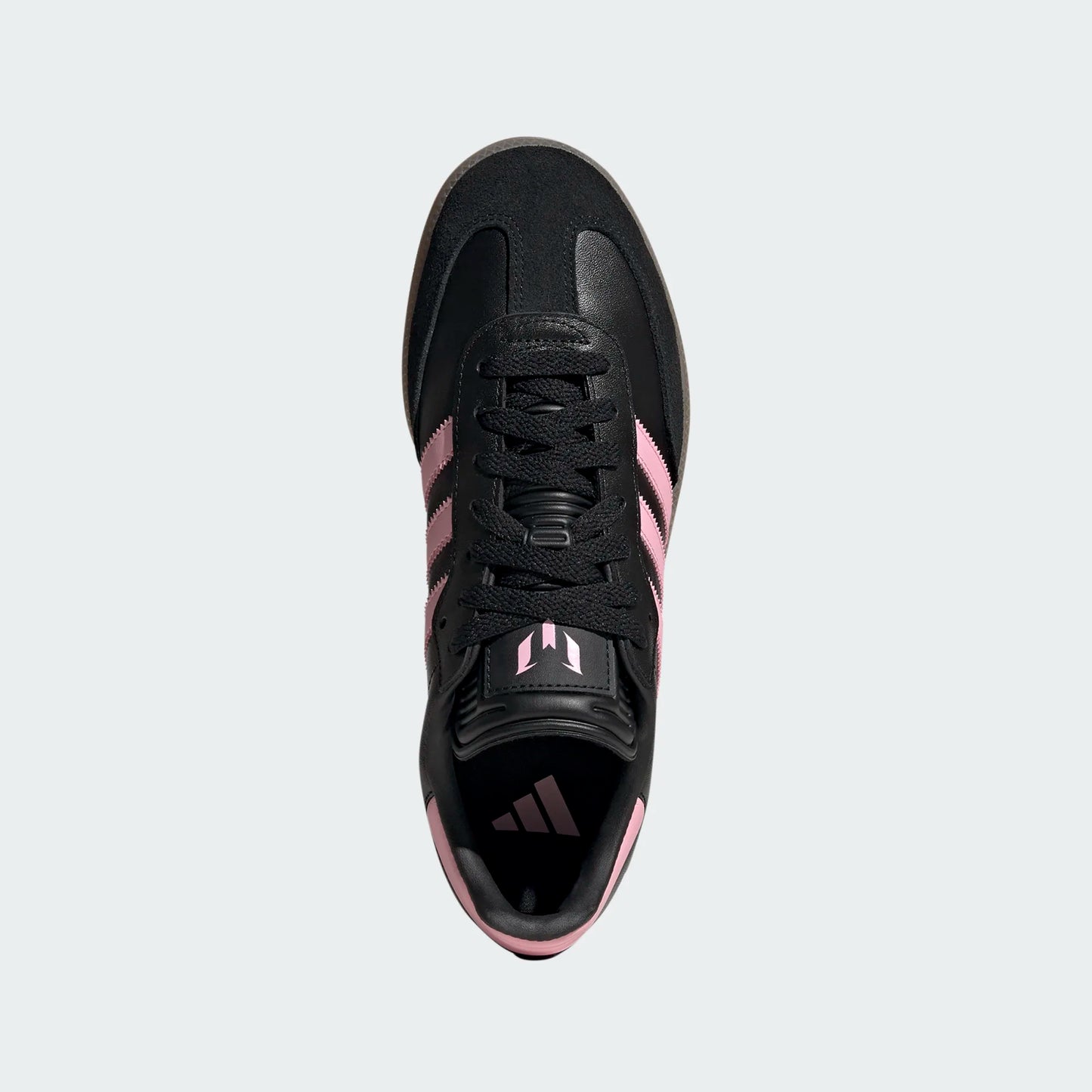 Adidas Samba Messi IN Indoor Soccer Shoe - Carbon Black/Gold Metallic/Gum