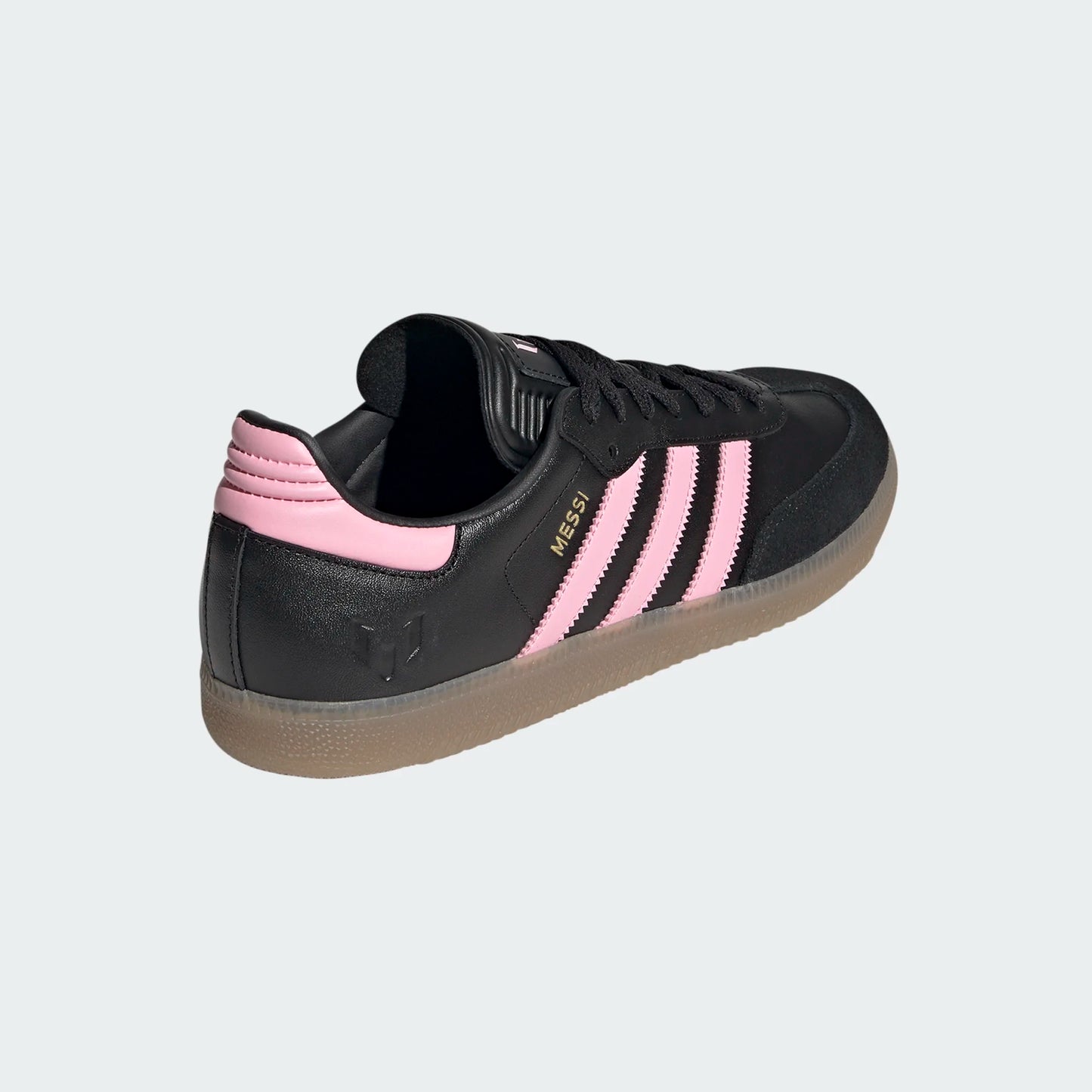 Adidas Samba Messi IN Indoor Soccer Shoe - Carbon Black/Gold Metallic/Gum