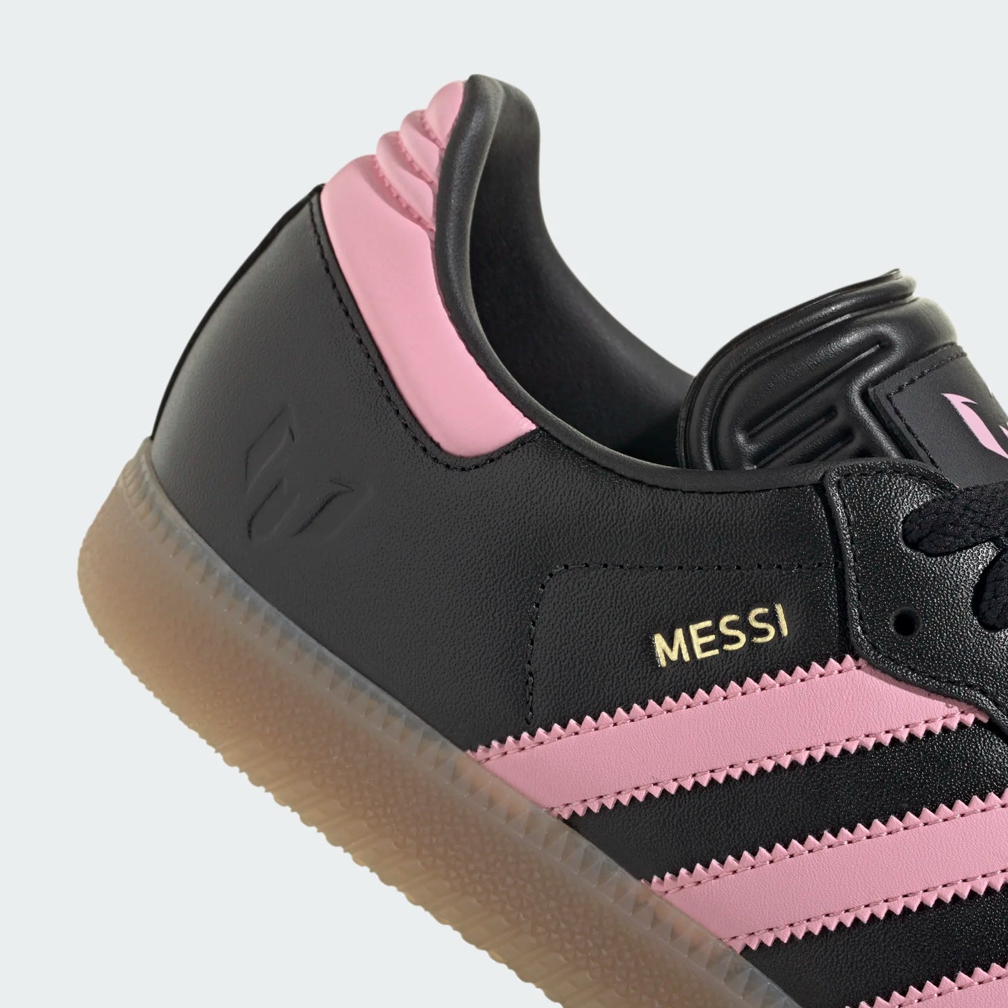 Adidas Samba Messi IN Indoor Soccer Shoe - Carbon Black/Gold Metallic/Gum