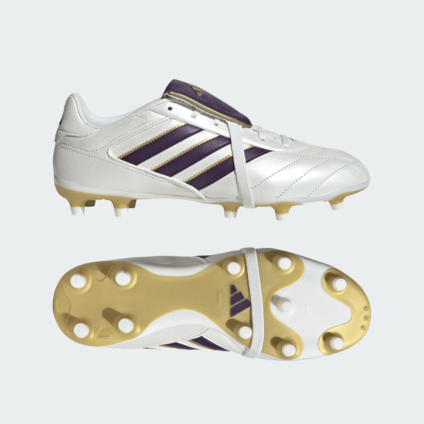 Adidas Copa Gloro II FG Firm Ground Soccer Cleat - Zero Metallic/Aurora Plum/Gold Metallic