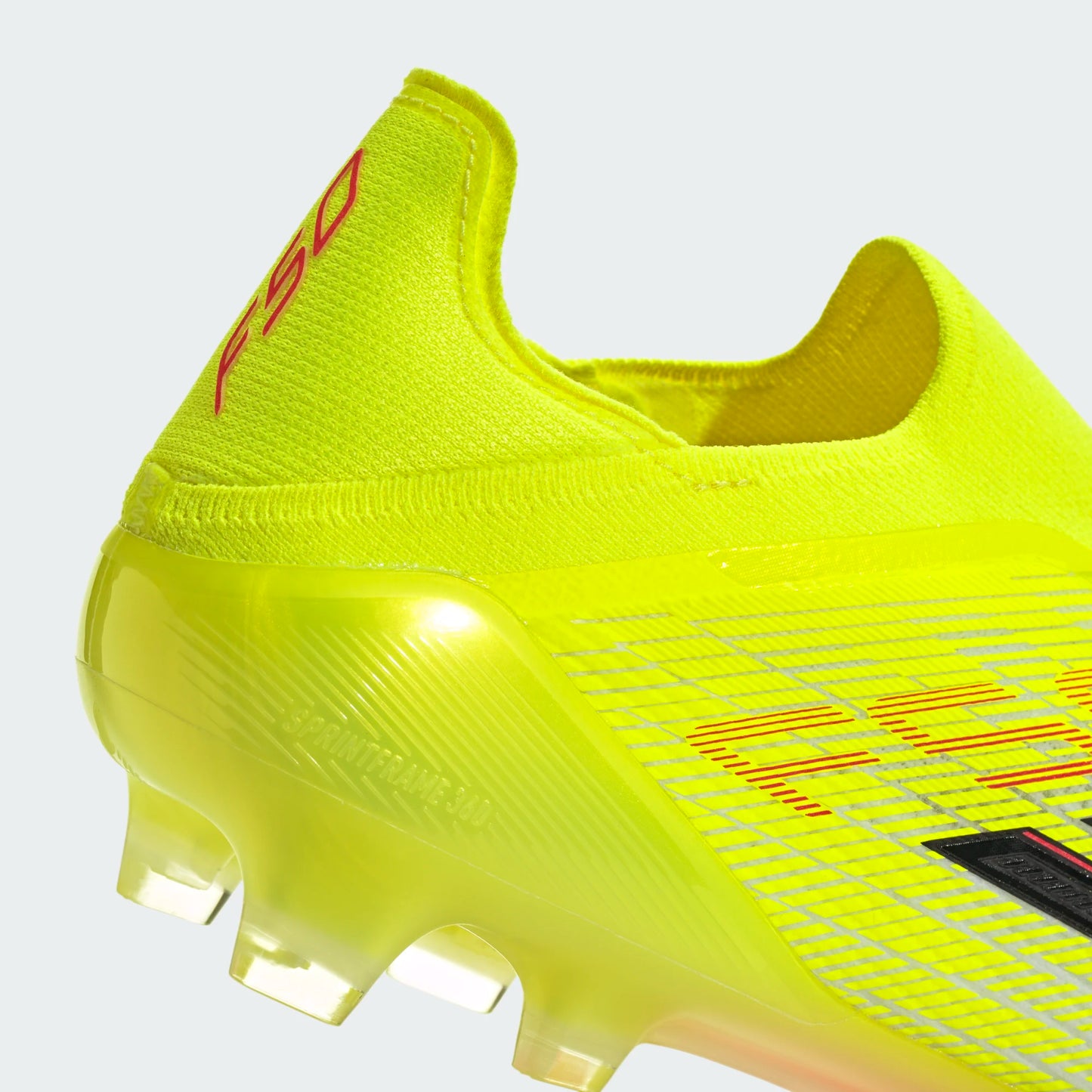 Adidas F50 Elite Laceless FG Firm Ground Soccer Cleat - Team Solar Yellow/Core Black/Lucid Red