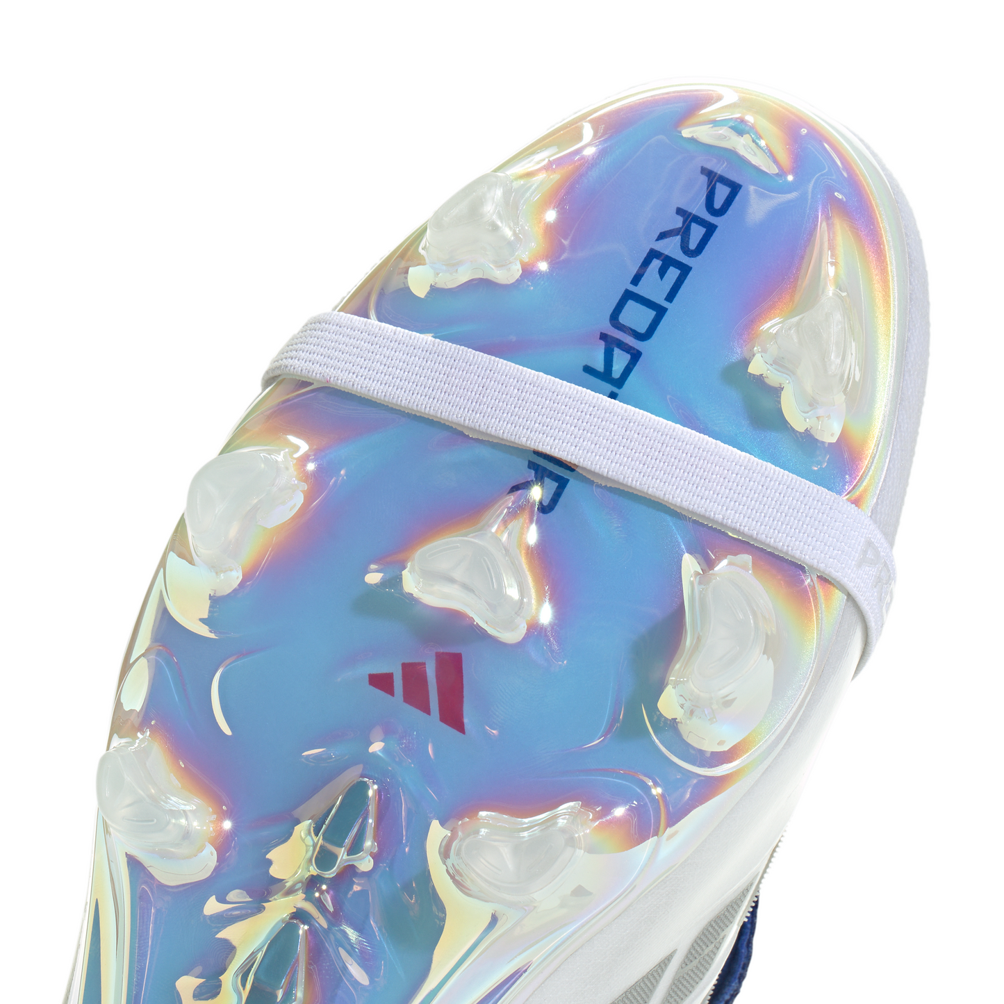 Adidas Predator Jude Bellingham Elite FoldTongue FT FG Firm Ground Soccer Cleat - Cloud White/Zero Metallic/Royal Blue