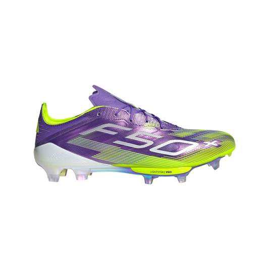 Adidas F50+ Elite FG Firm Ground Soccer Cleat - Purple Rush/Cloud White/Lucid Lemon