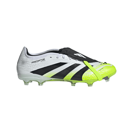 Adidas Predator Pro FT Fold Tongue FG Firm Ground Soccer Cleat - Cloud White/Core Black/Lucid Lemon