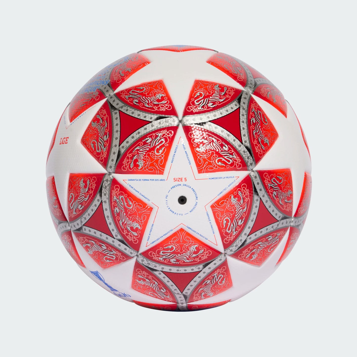 Adidas WUCL 25/26 League Soccer Ball - Scarlet/White
