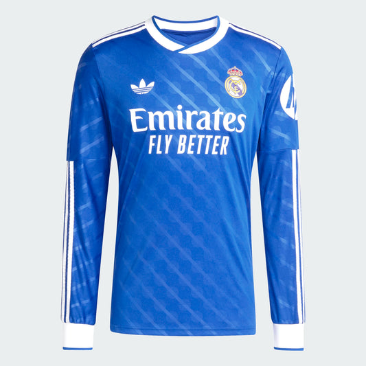 Men's Replica Adidas Real Madrid Long Sleeve Third Jersey 25/26