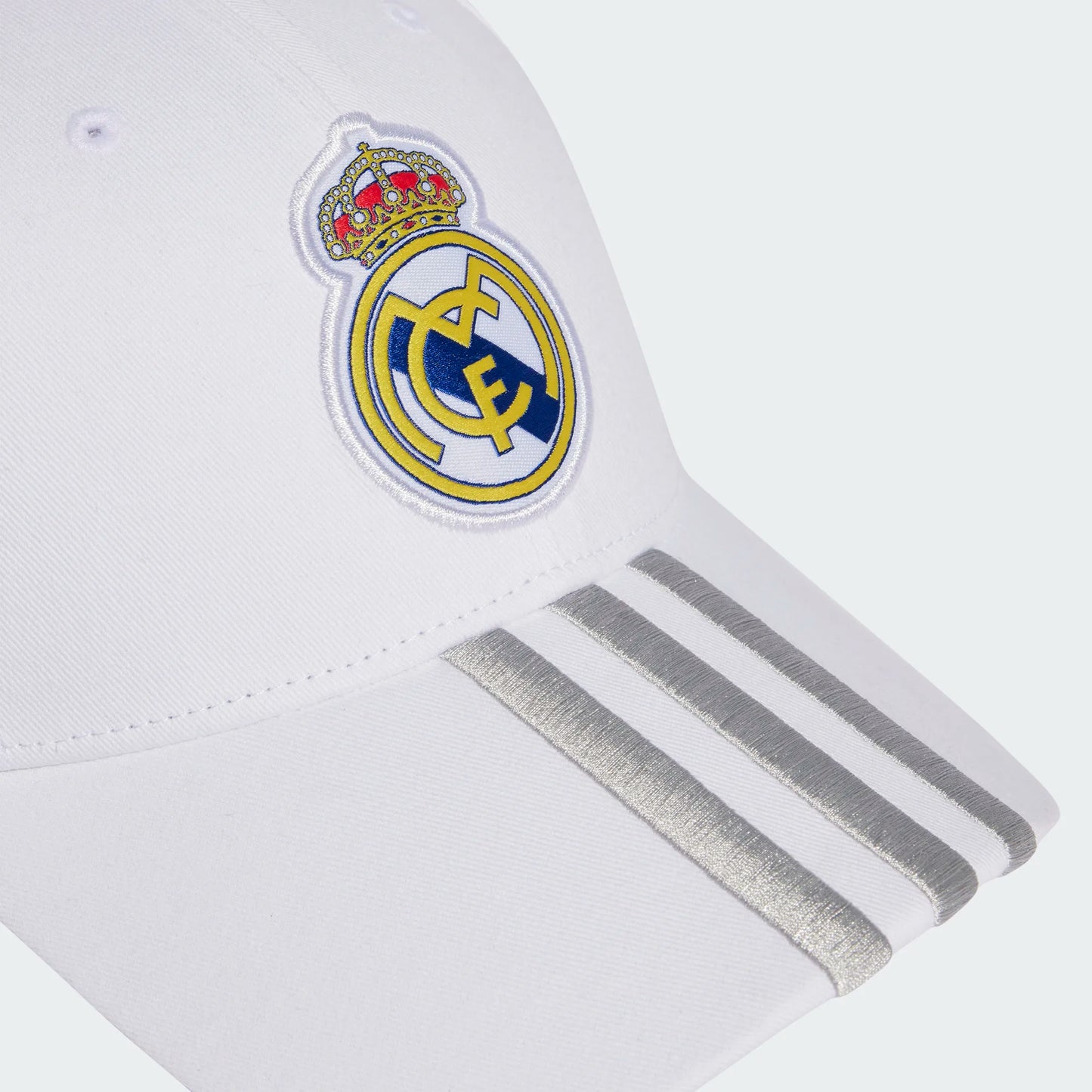 Adidas Real Madrid CF Baseball Cap - White/Grey