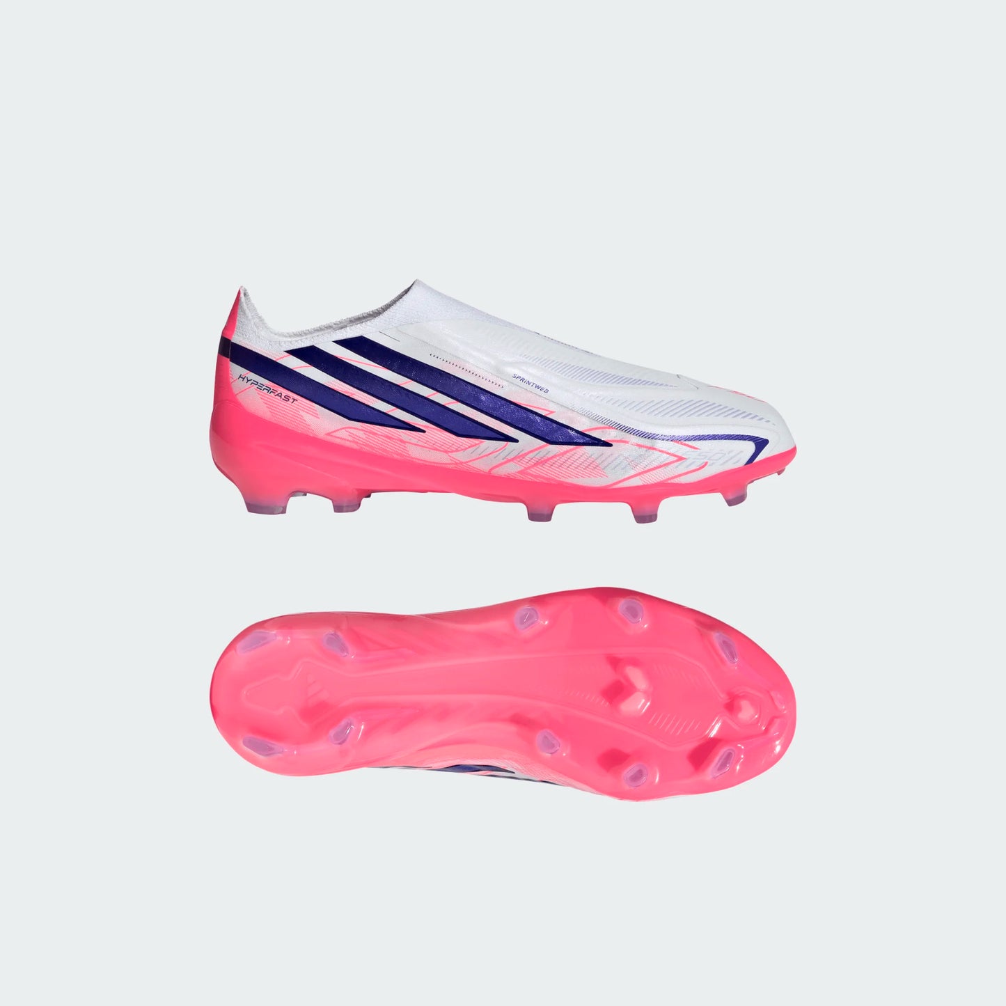 Adidas Junior F50 Hyperfast Elite Laceless FG Firm Ground Soccer Cleat -